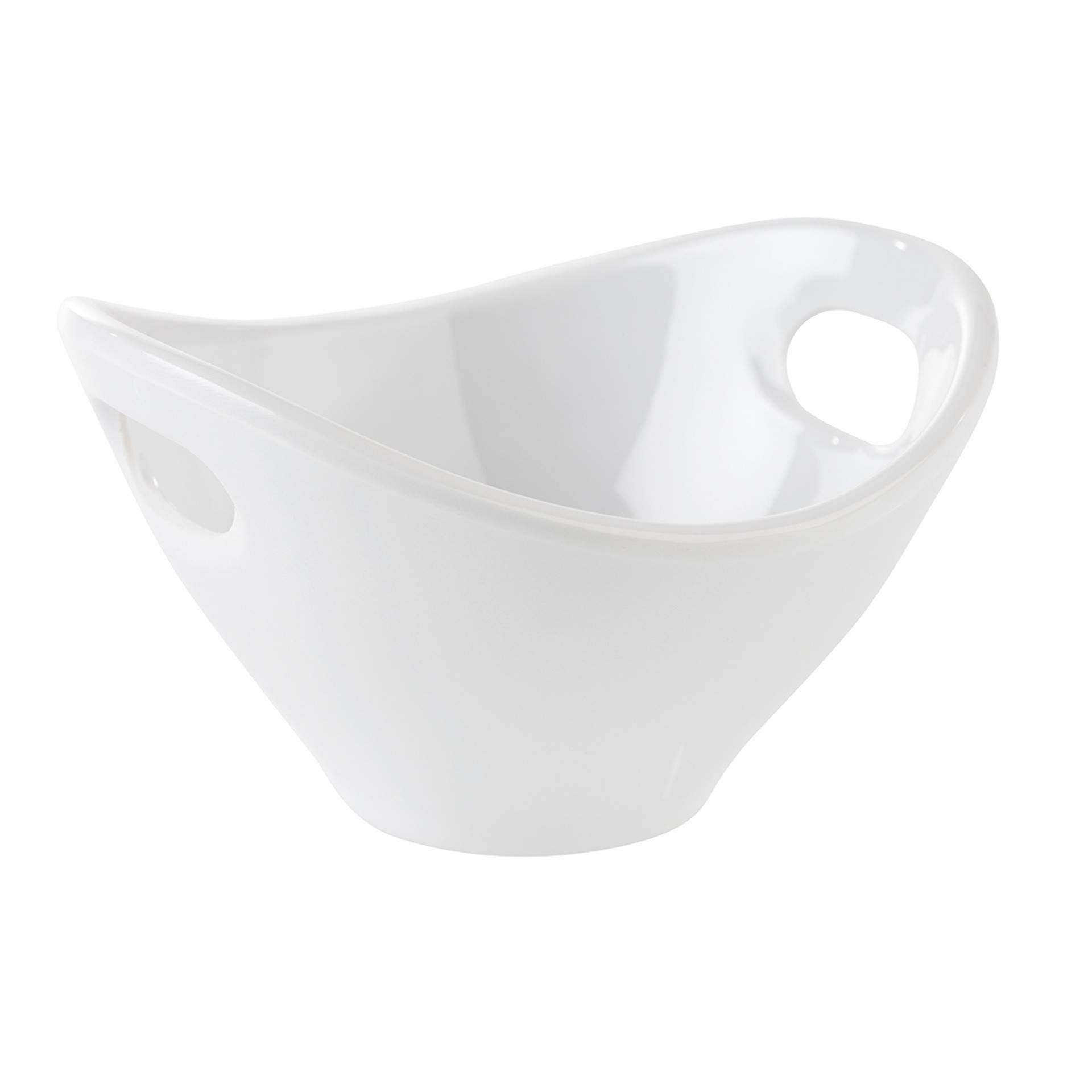 Schale - mit Griffmulden - Serie Mini - weiß - Abm. 9,5 x 9,0 x 5,5 cm - Inhalt 0,09 l - Melamin - 84448-B