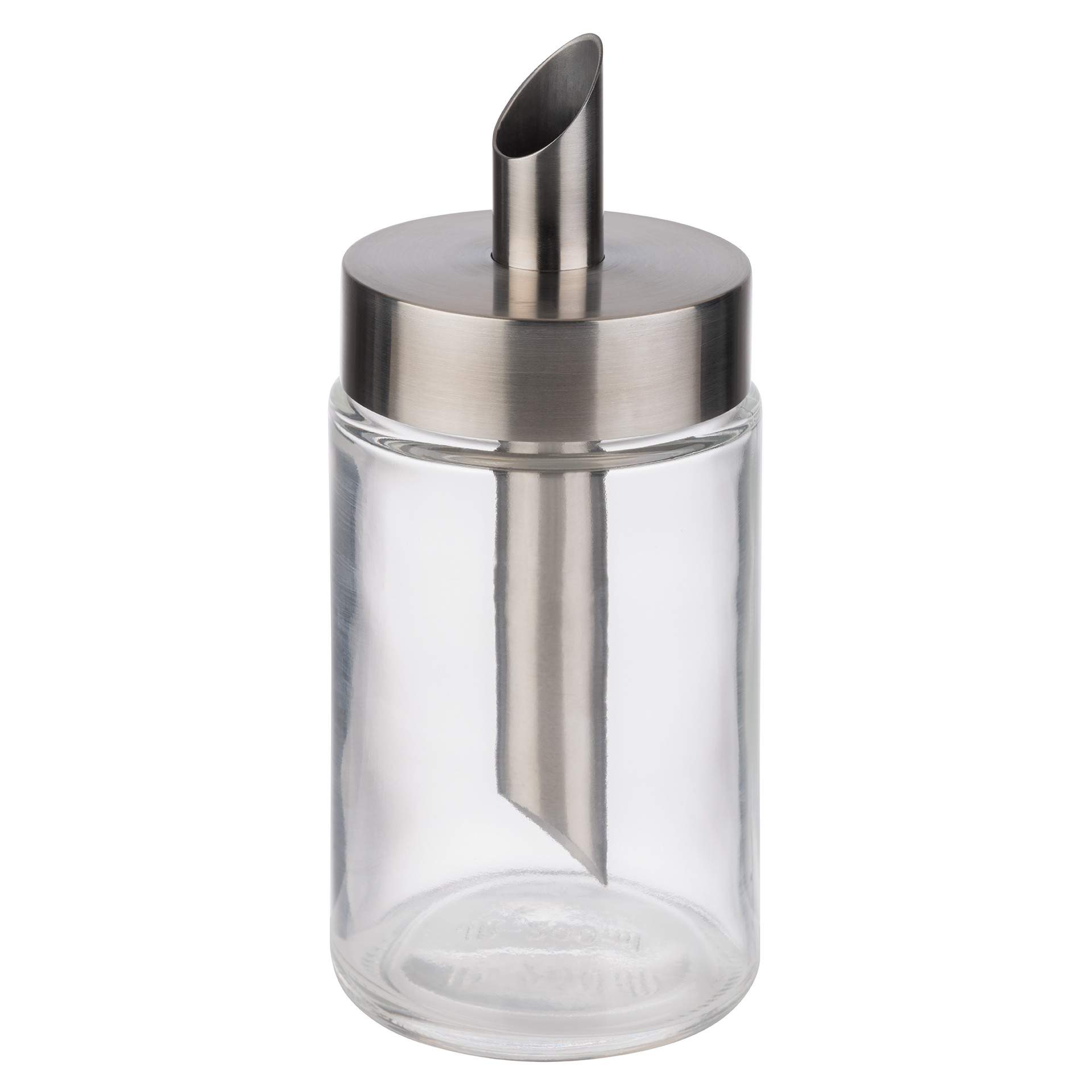 Zuckerspender - transparent - rund - Abm. 14,5 cm - Ø 6,0 cm - Inhalt 0,20 l - Glas - 40509-B