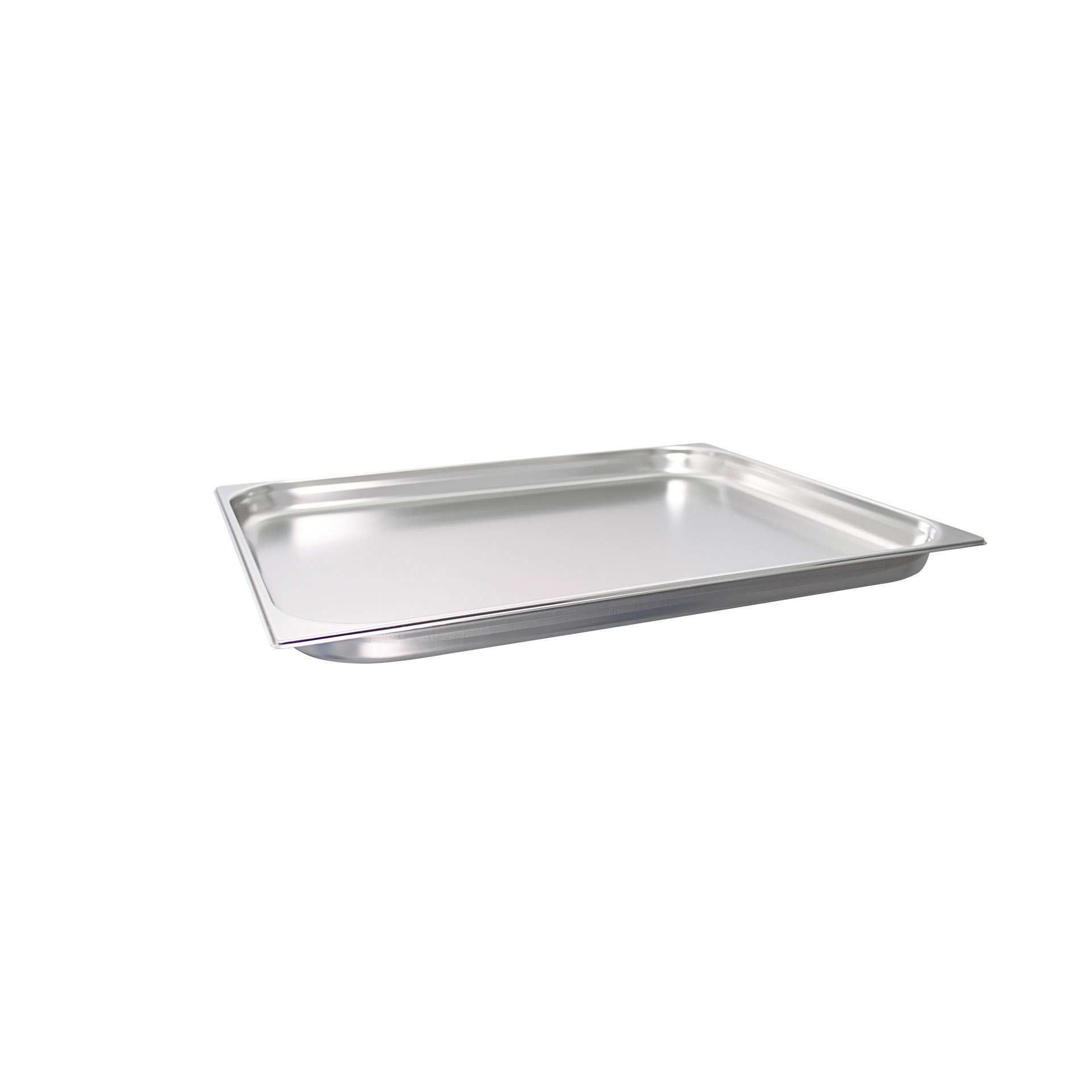 GN-Behälter - Abm. 65,0 x 53,0 x 4,0 cm - Inhalt 12,0 l - GN 2/1 (650 x 530 mm) - 40 mm - Edelstahl - 530271-C