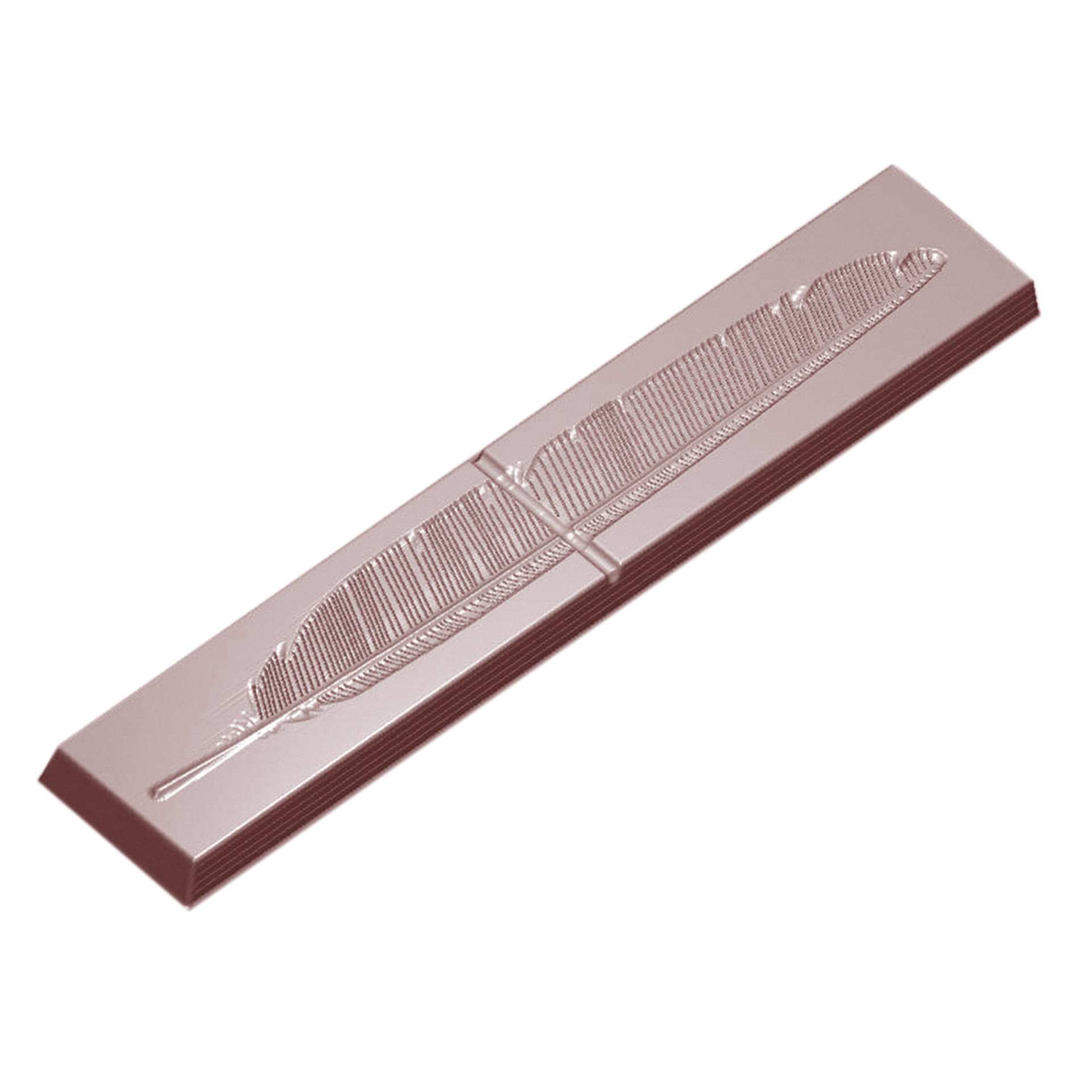 Schokoladen-Form - Feder - Abm. 27,5 x 13,5 x 2,4 cm - Polycarbonat - 421611-C