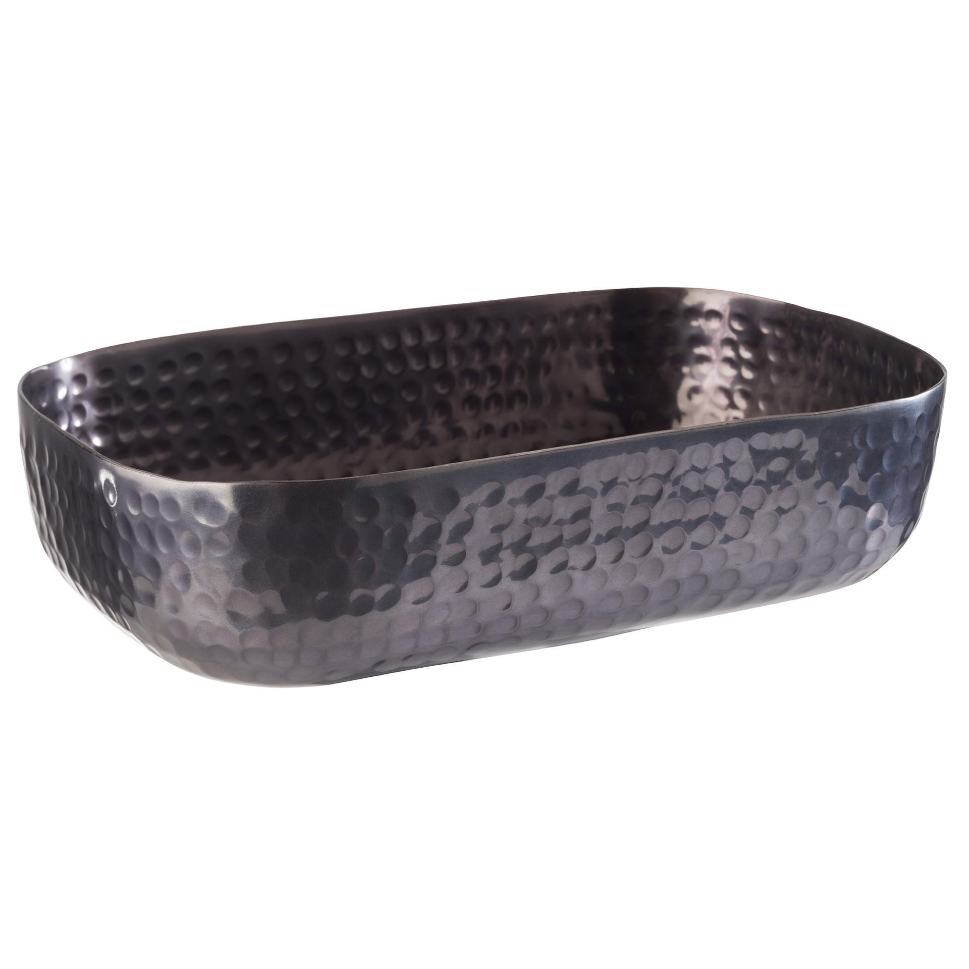 Schale - schwarz - oval - Abm. 23,0 x 15,5 x 6,0 cm - Inhalt 1,4 l - Aluminium - 40695-B