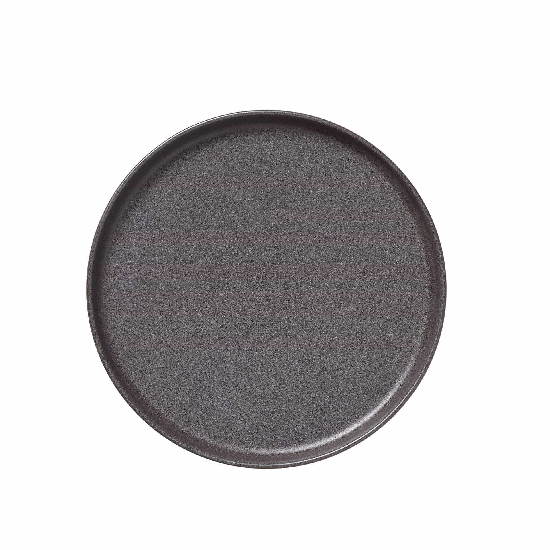 Teller - Set á 6 Stück - Serie One - stone grey - flach - Abm. 3,0 cm - Ø 28 cm - Steinzeug - 452201028-A