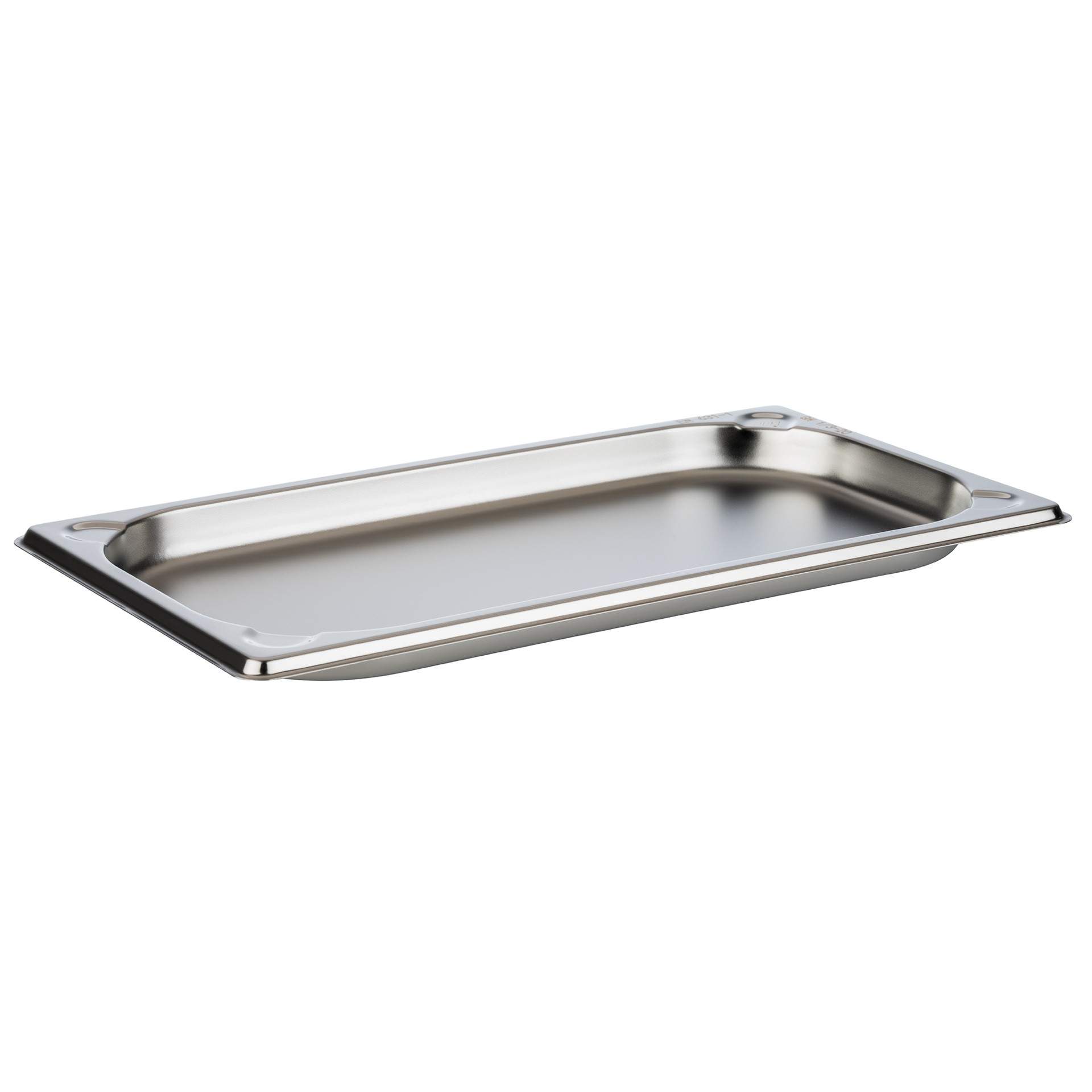 GN-Behälter - Inhalt 0,75 l - GN 1/3 (325 x 176 mm) - 20 mm - Edelstahl - 81300-B