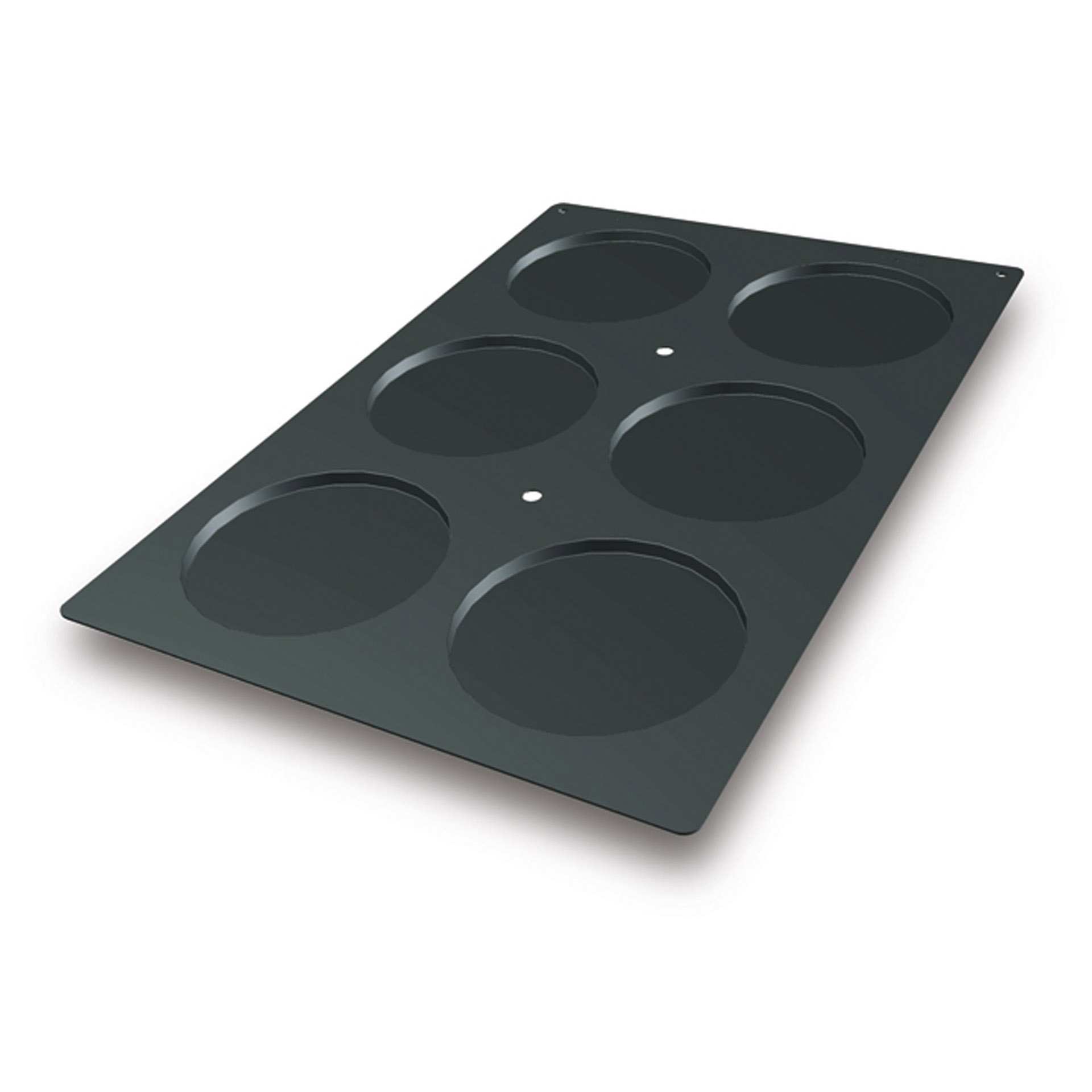 Backform - Biskuit - Abm. 57,0 x 38,0 x 1,3 cm - Inhalt 6 x 0,2 l - Silikon - 115312-C