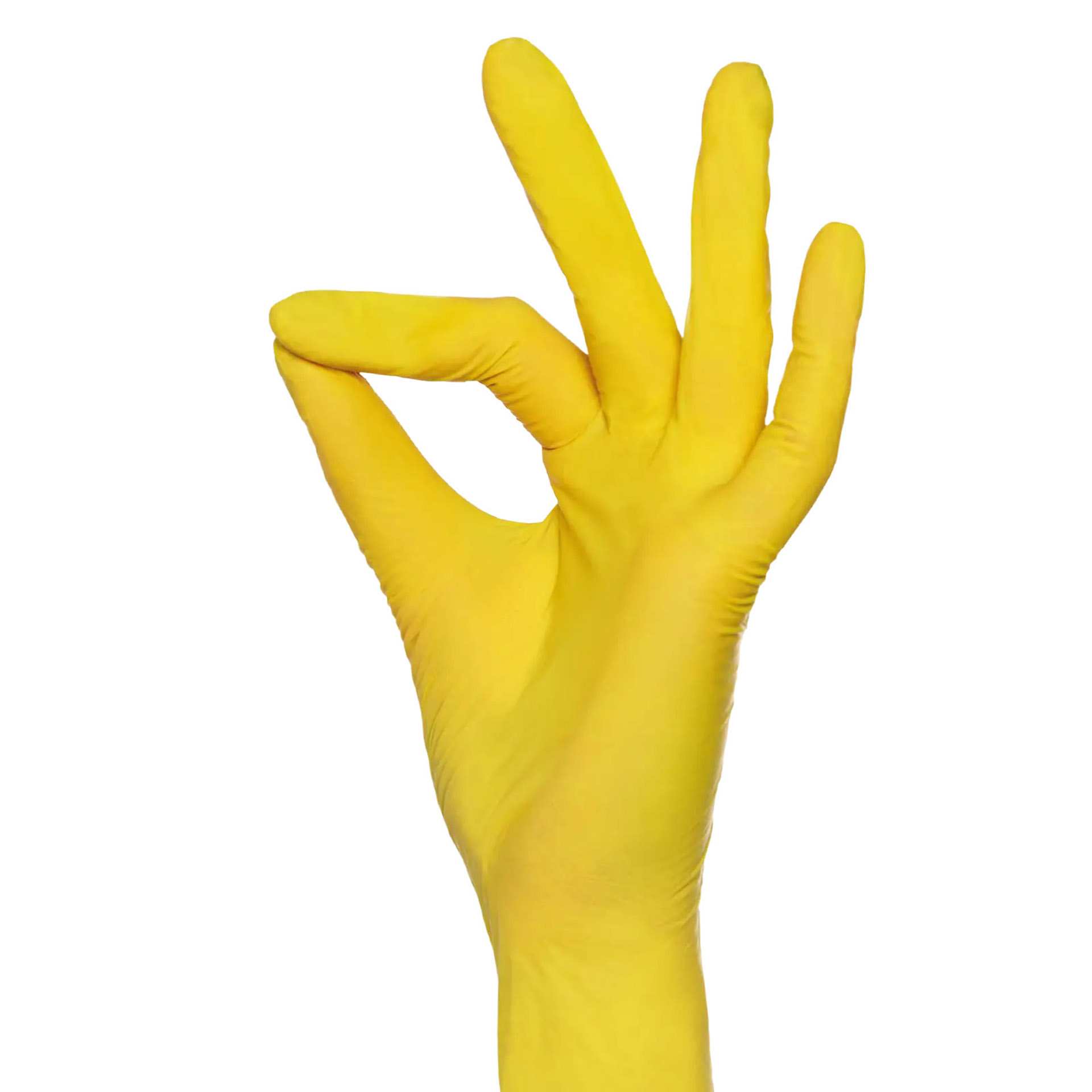 Untersuchungshandschuh - puderfrei - gelb - XS bis XL - Nitril - 01189-XS-XL-E