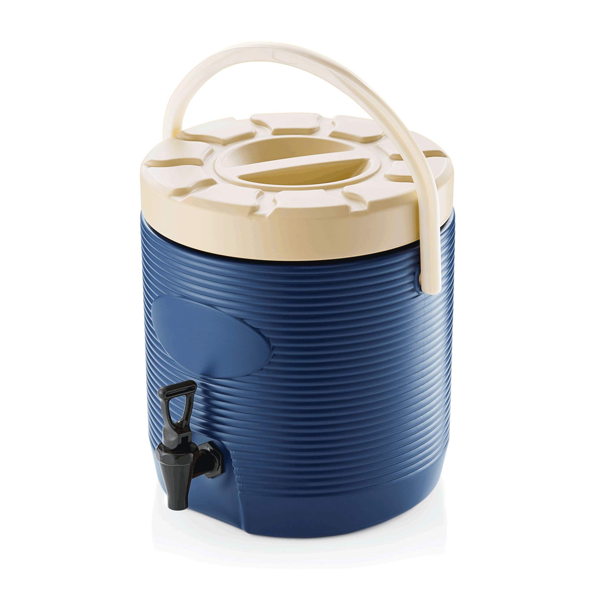 Thermogetränkebehälter - mit Schraubdeckel und Tragegriff - blau - Abm. 46 cm - Inhalt 17 l - Kunststoff - 3752181-A