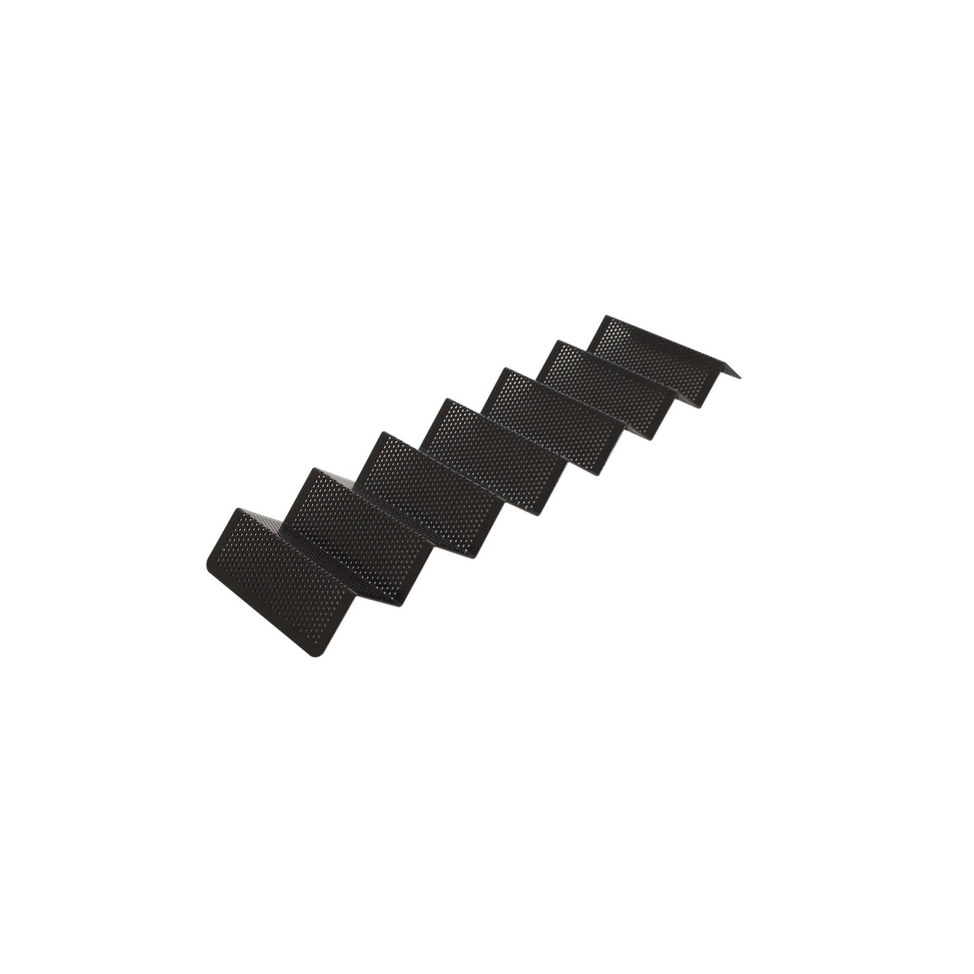Snack-Verkaufsständer - Wellen/Etagen: 6 - schwarz - Abm. 58,0 x 17,0 x 4,0 cm - Aluminium - 154091-C