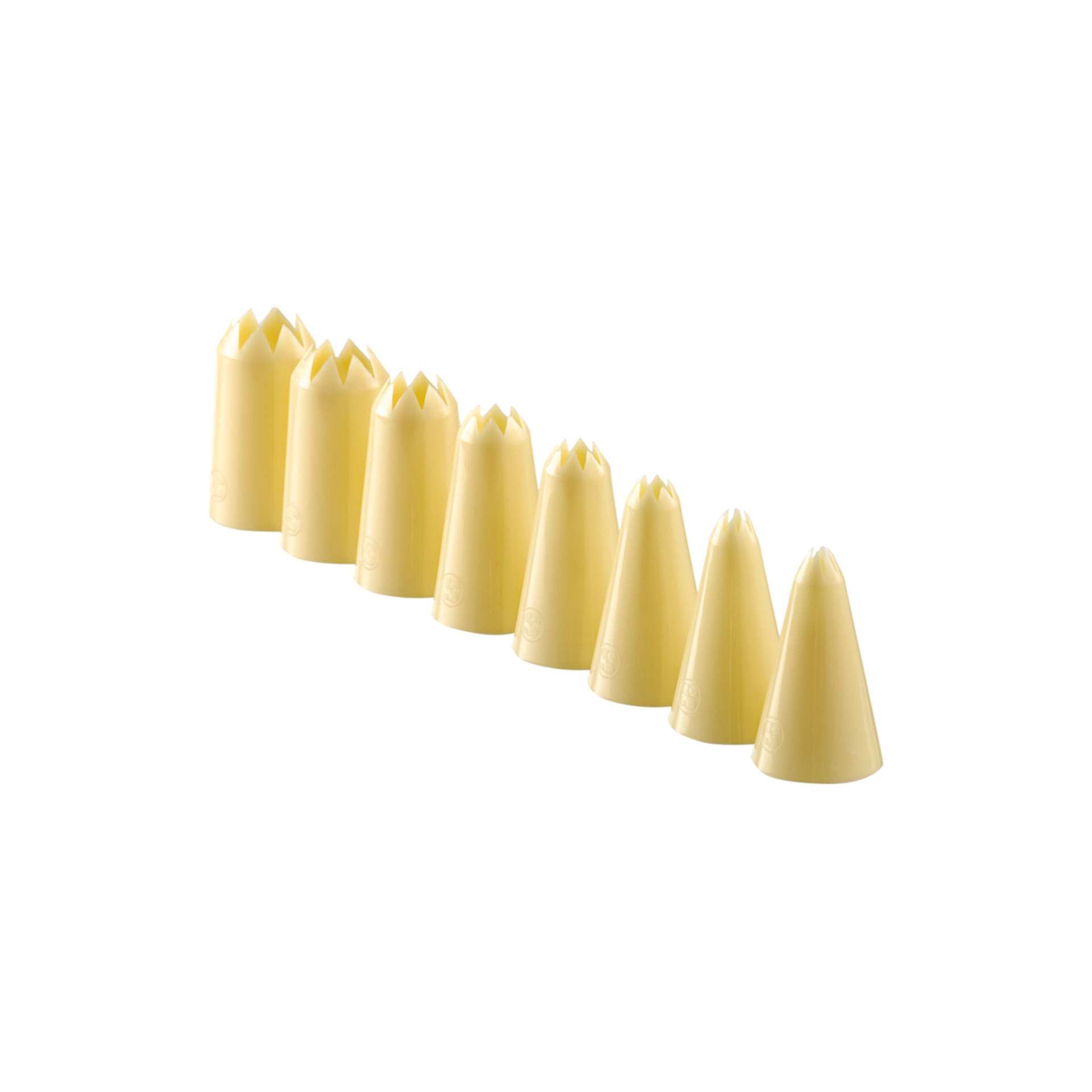 Sterntülle - Ø: 3 mm - elfenbein - Abm. 3,3 x 3,3 x 6,0 cm - Polypropylen - 196500-C