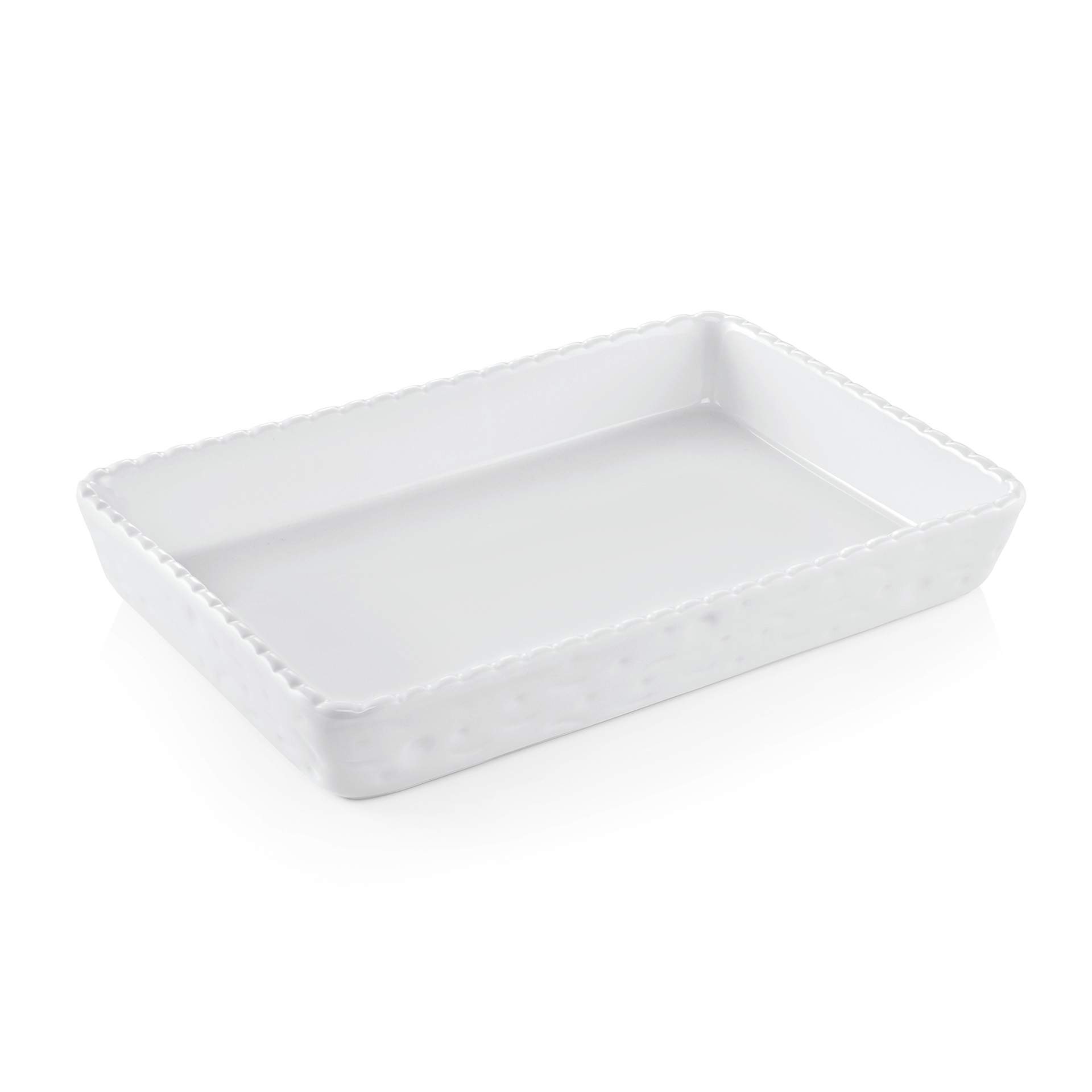 Backform - Abm. 32 x 22 x 5,5 cm - Porzellan - 4901320-A