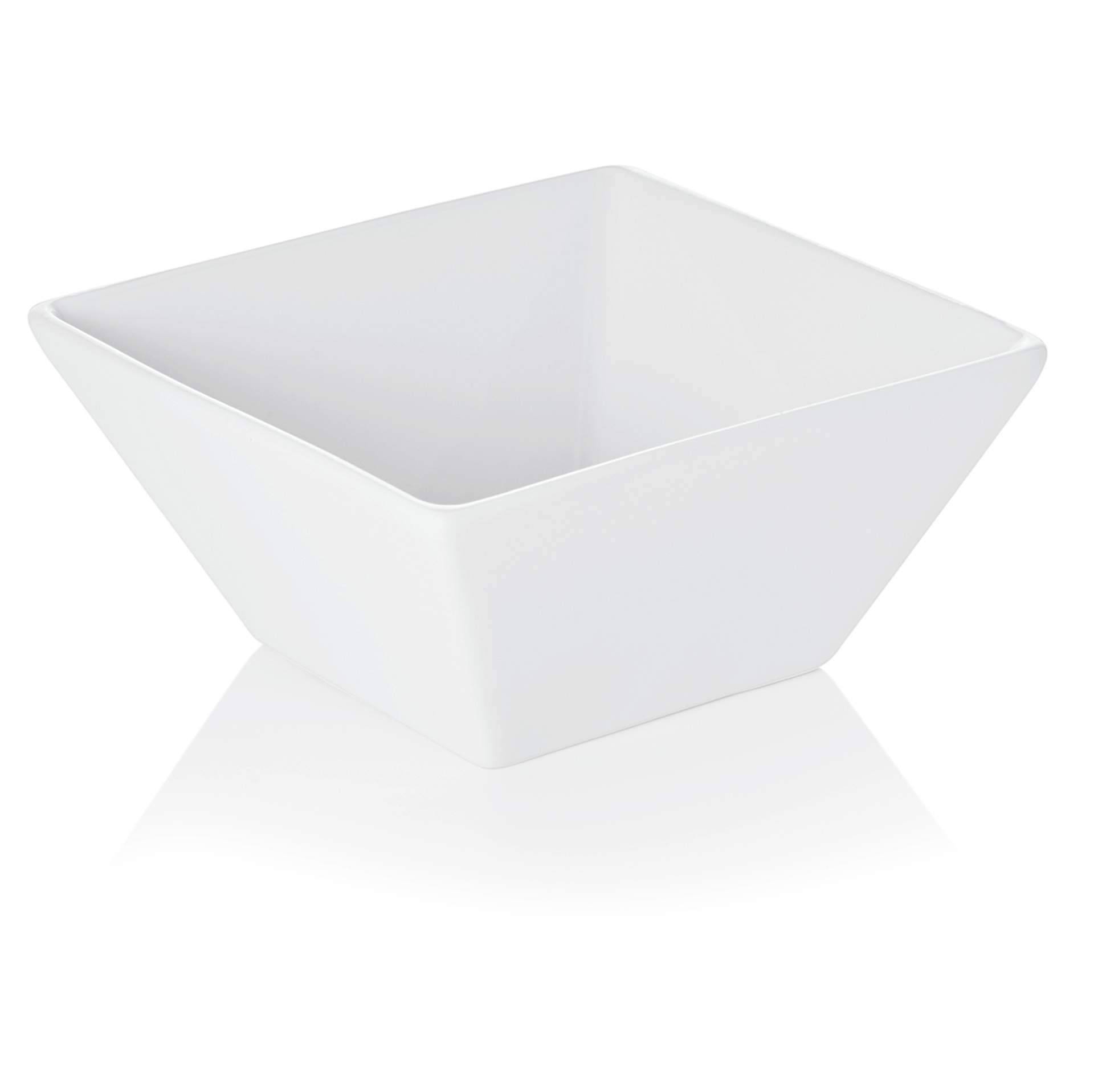 Servierschale - eckig - Abm. 11 x 11 x 5,5 cm - Inhalt 0,30 l - Porzellan - 4996110-A