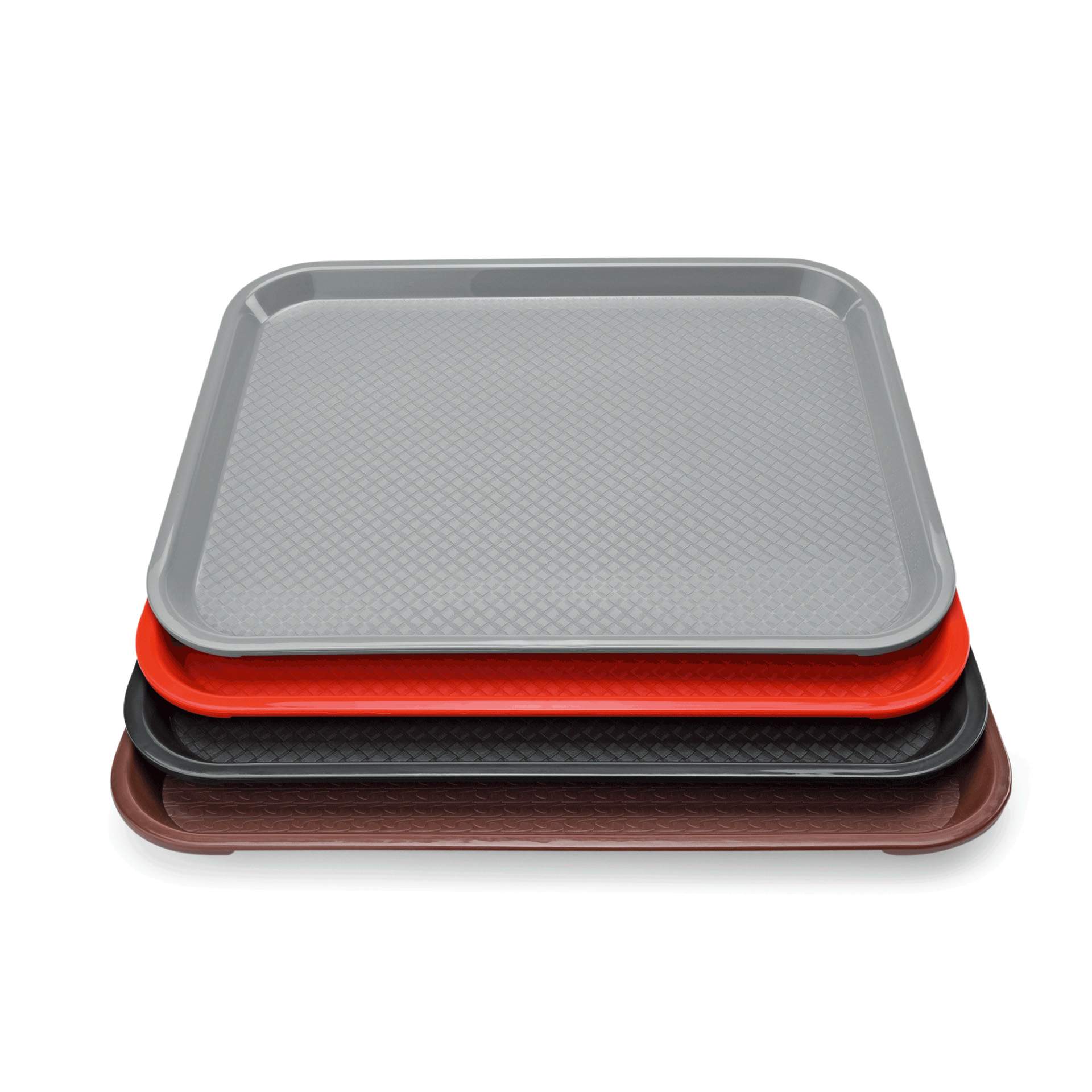Tablett - Stapelnocken - Serie 9520 - lichtgrau - Abm. 41,4 x 30,4 cm - Polypropylen - 9520414-A
