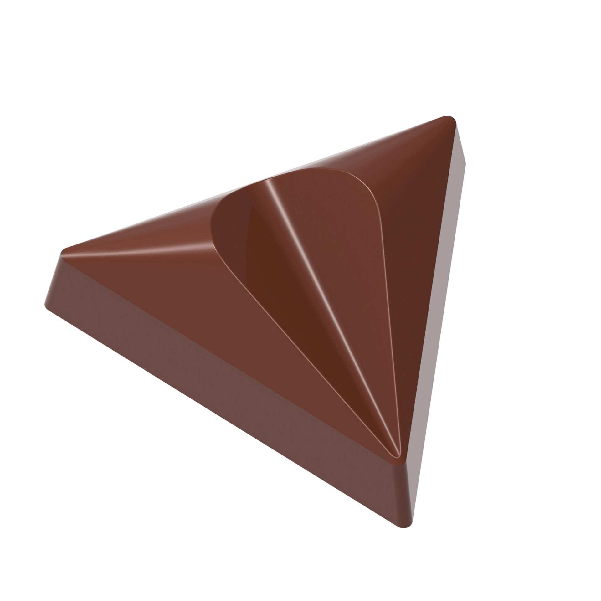 Schokoladen-Form - Praline Rubin - Abm. 27,5 x 13,5 x 2,4 cm - Polycarbonat - 421905-C