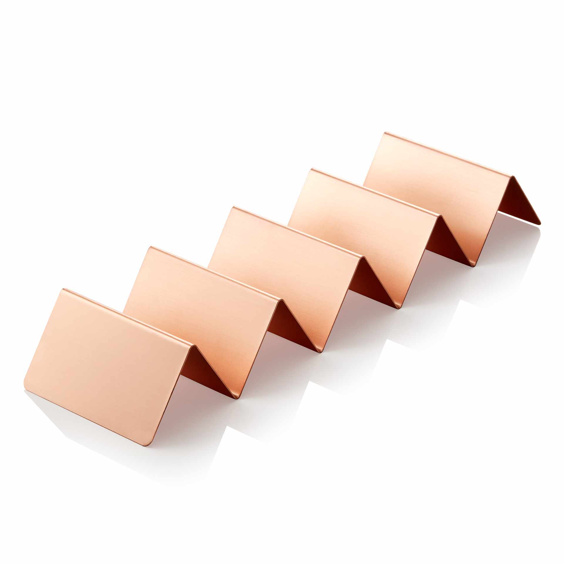 Snackpresenter - mit 4 Ablagen - kupfer - Abm. 35 x 10 x 5 cm - Edelstahl