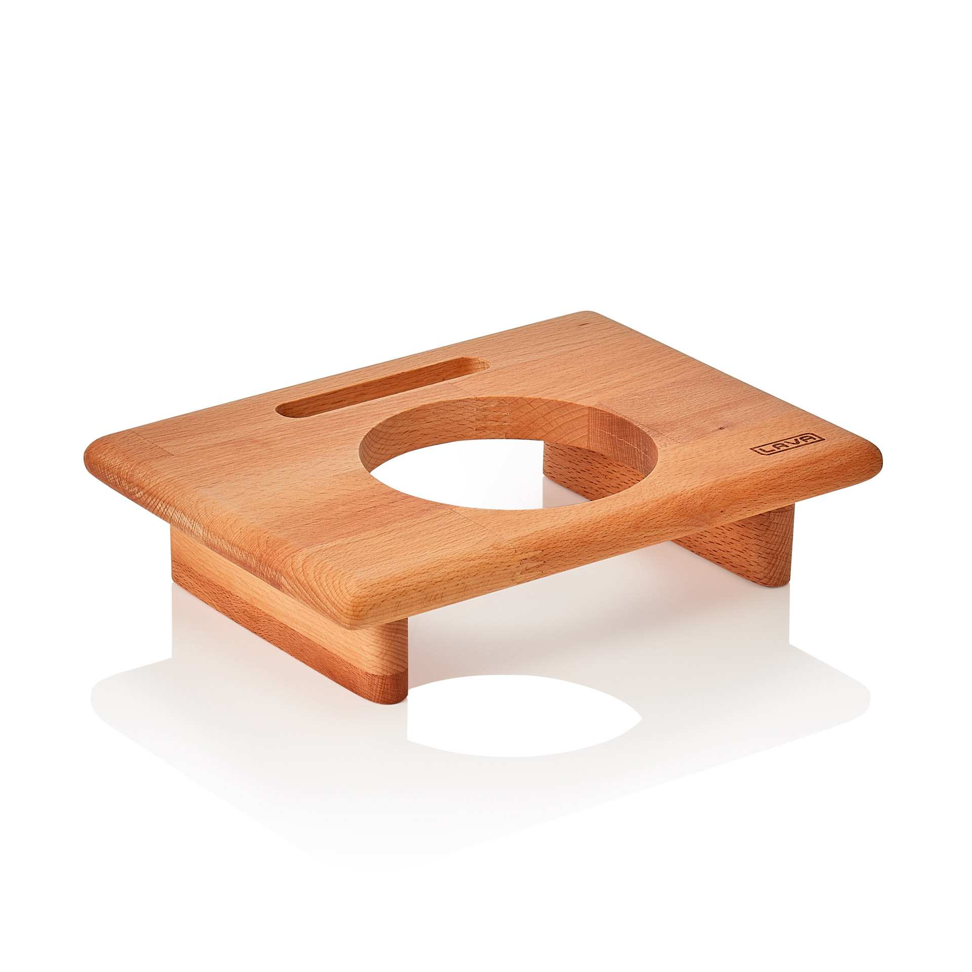 Gestell - für 1 Cocotte - Serie Lava - Abm. 25,0 x 18,5 x 6,0 cm - Holz - 363000001-A