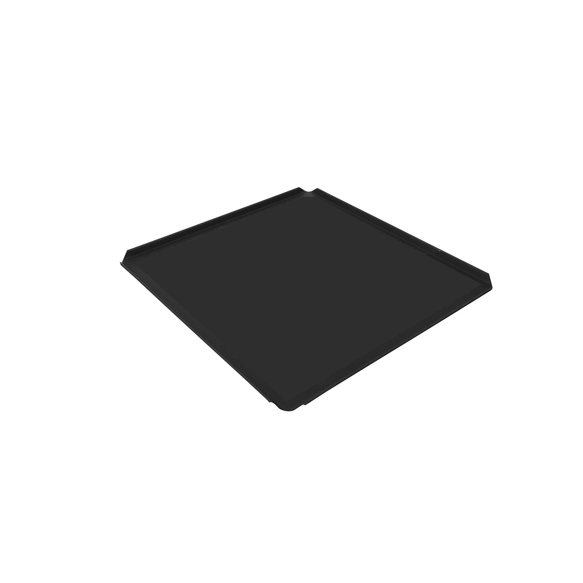 Backblech - schwarz - Abm. 35,4 x 32,5 x 1,0 cm - GN 2/3 (354 x 325 mm) - 10 mm - Aluminium - 382020-C