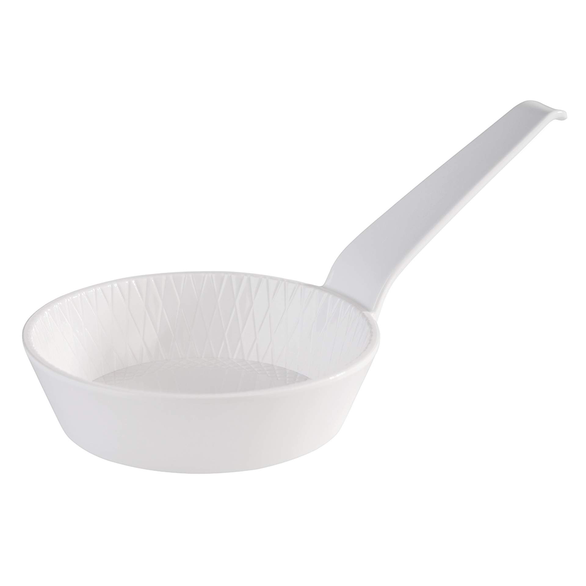 Schale - mit langem Griff - Serie Mini - weiß - rund - Abm. 2,5 cm - Ø 8,5 cm - Inhalt 0,07 l - Melamin - 84776-B