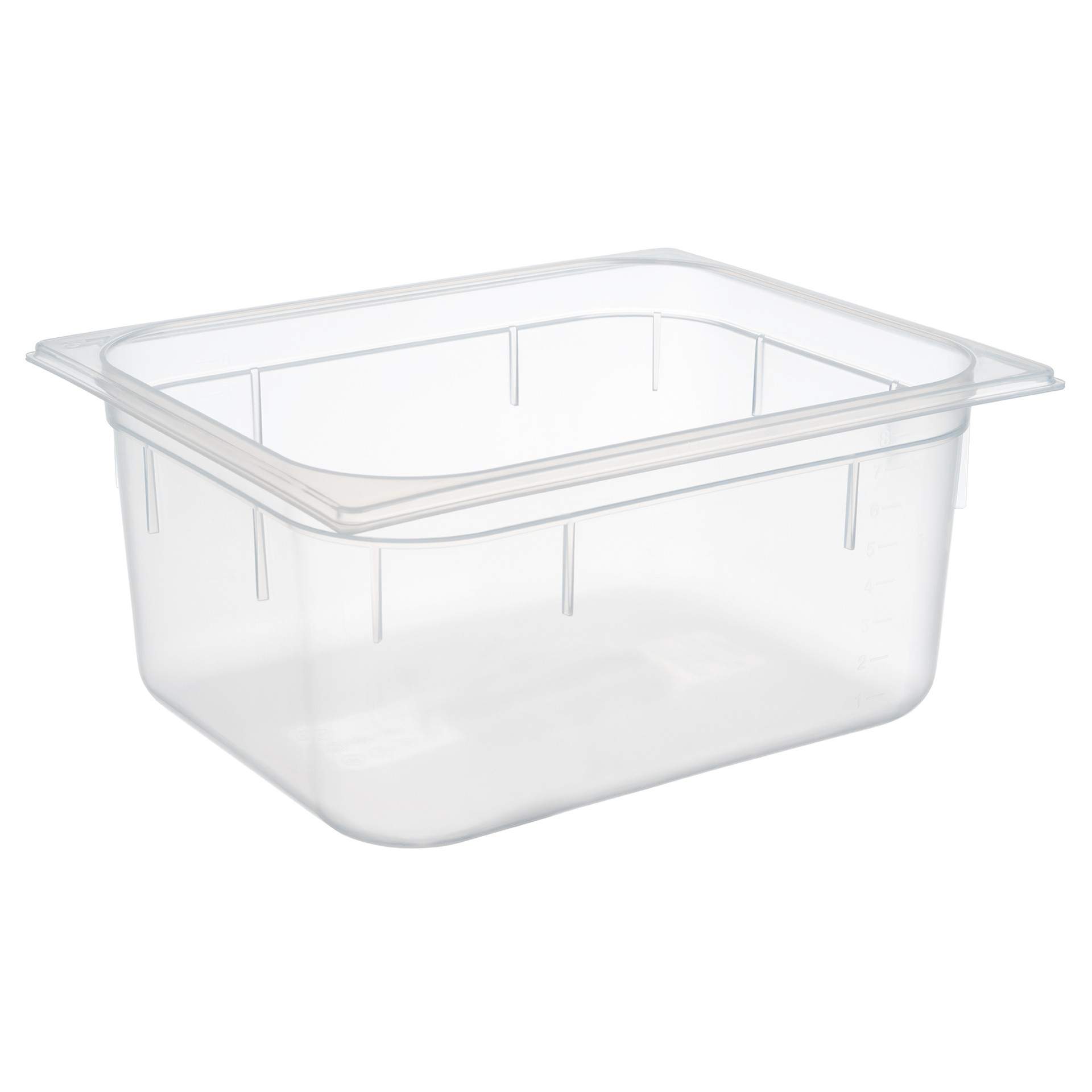 GN-Behälter - milchig-transparent - Inhalt 8,9 l - GN 1/2 (325 x 265 mm) - 150 mm - Polypropylen - 82116-B