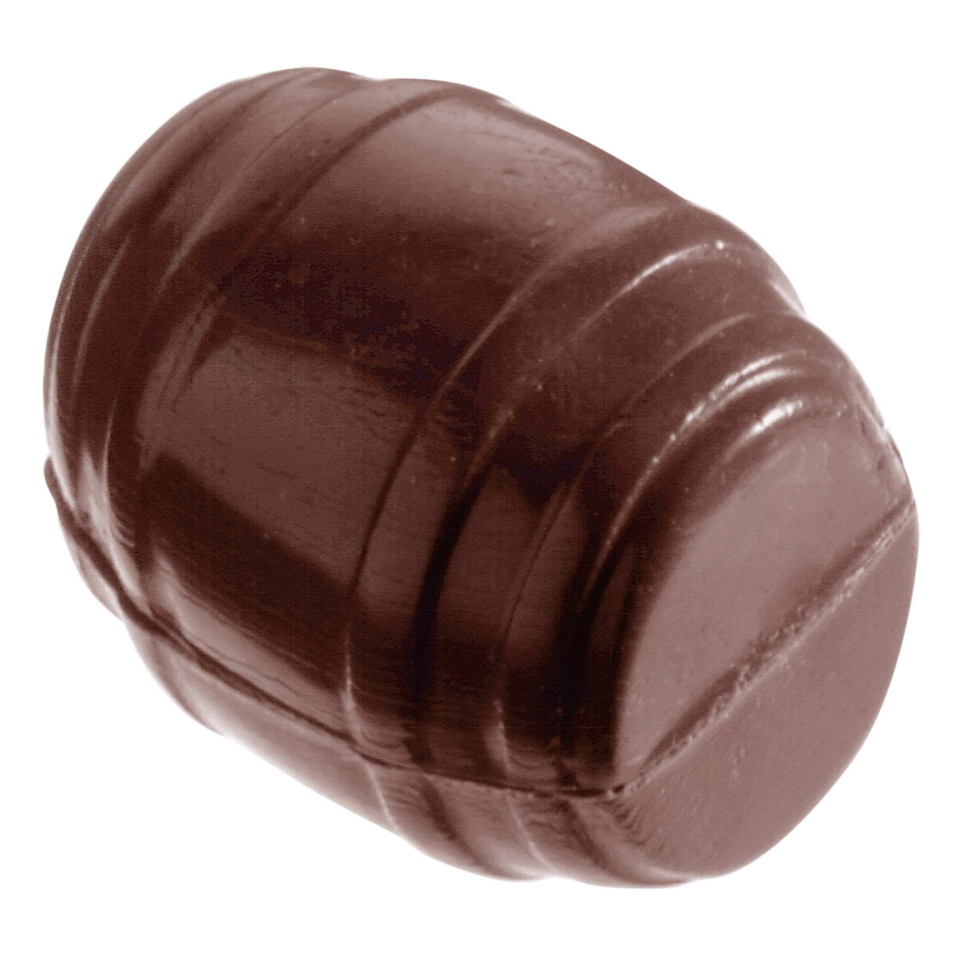 Schokoladen-Form - Fass doppelt - Abm. 27,5 x 13,5 x 2,4 cm - Polycarbonat - 421224-C