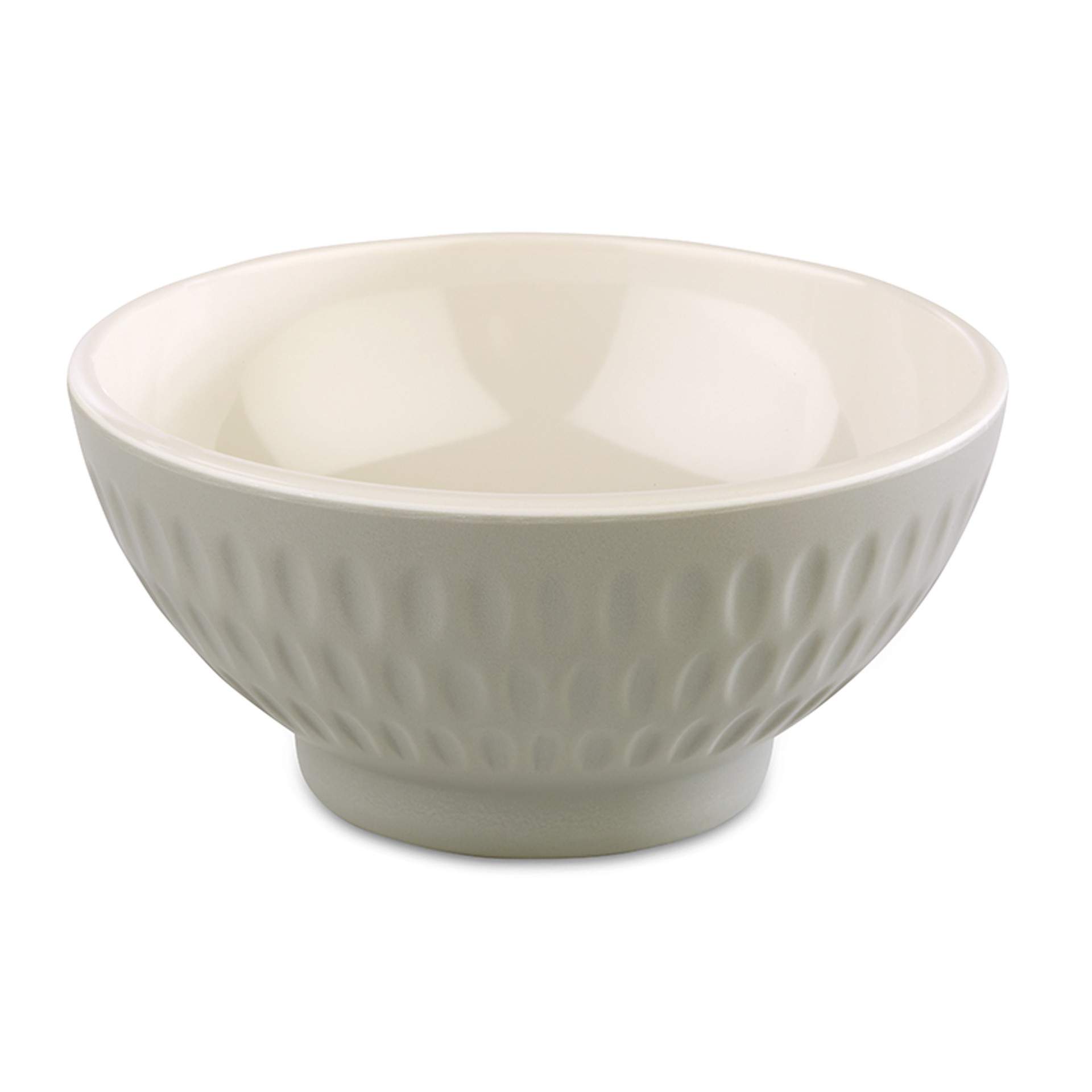 Schale - beidseitig farbig - Serie Asia Plus - cream / grau - Abm. 4,5 cm - Ø 9,5 cm - Inhalt 0,13 l - Melamin - 15401-B