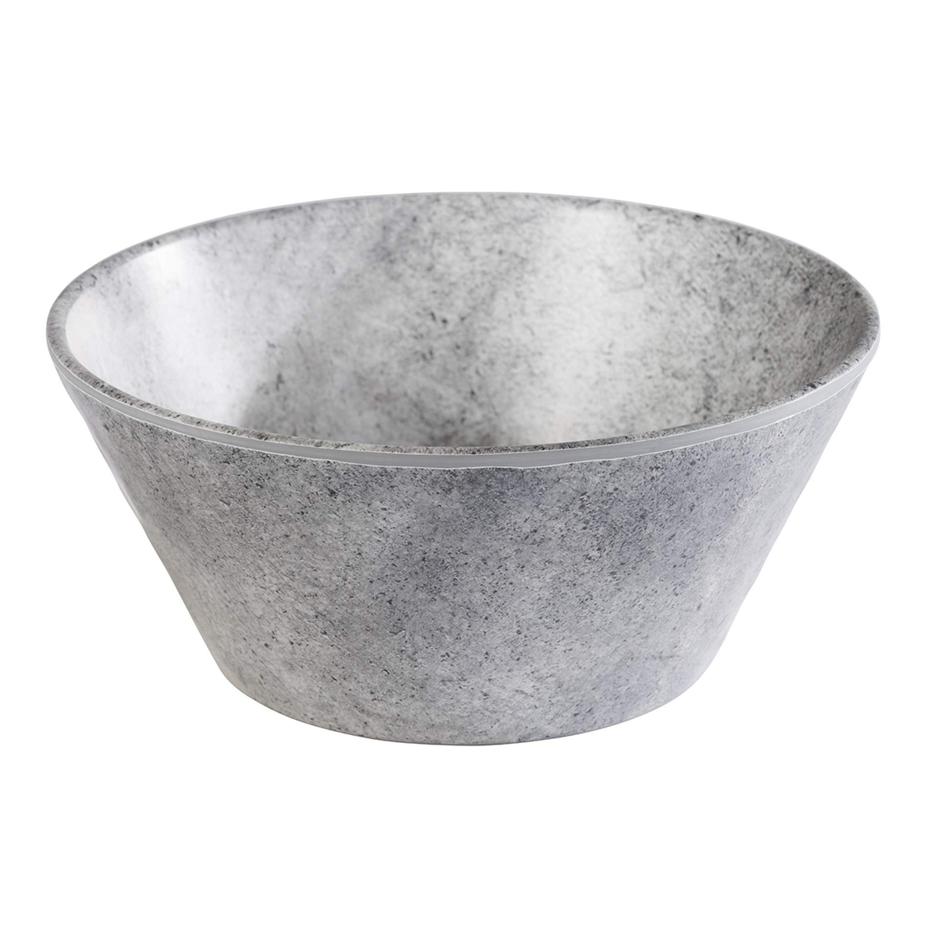 Schale - Serie Element - grau - rund - Abm. 7,0 cm - Ø 16 cm - Inhalt 0,50 l - Melamin - 84828-B