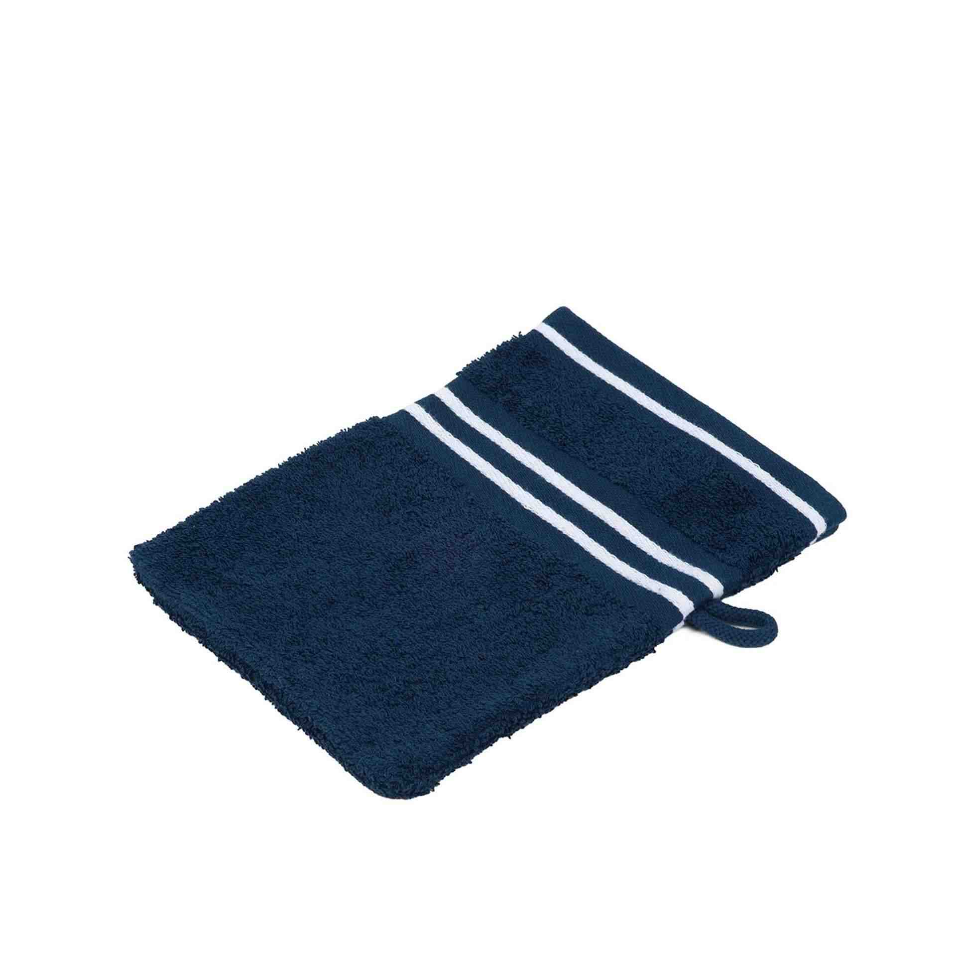 Waschhandschuh - Serie RIO - dunkelblau - Abm. 16 x 21 cm - Baumwolle - 140-51-1-D