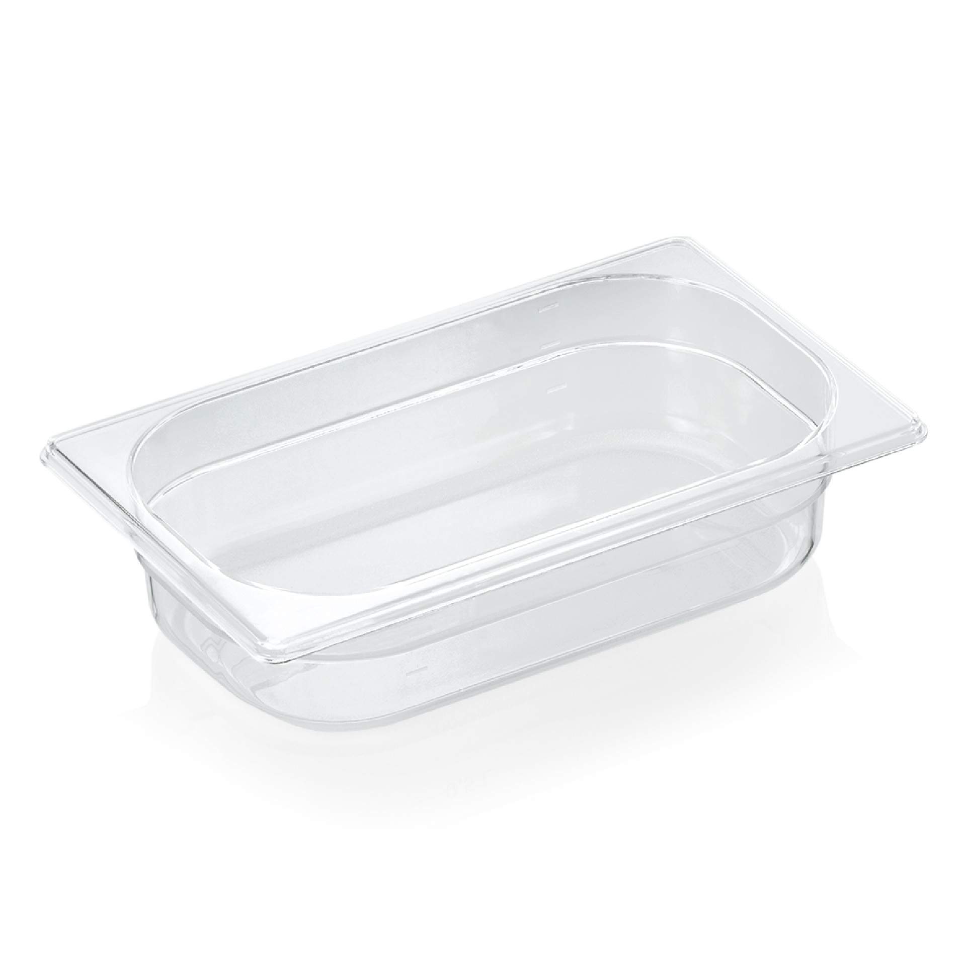 GN-Behälter - transparent - Serie 94 - Inhalt 1,7 l - GN 1/4 (265 x 162 mm) - 65 mm - Polycarbonat - 9414065-A