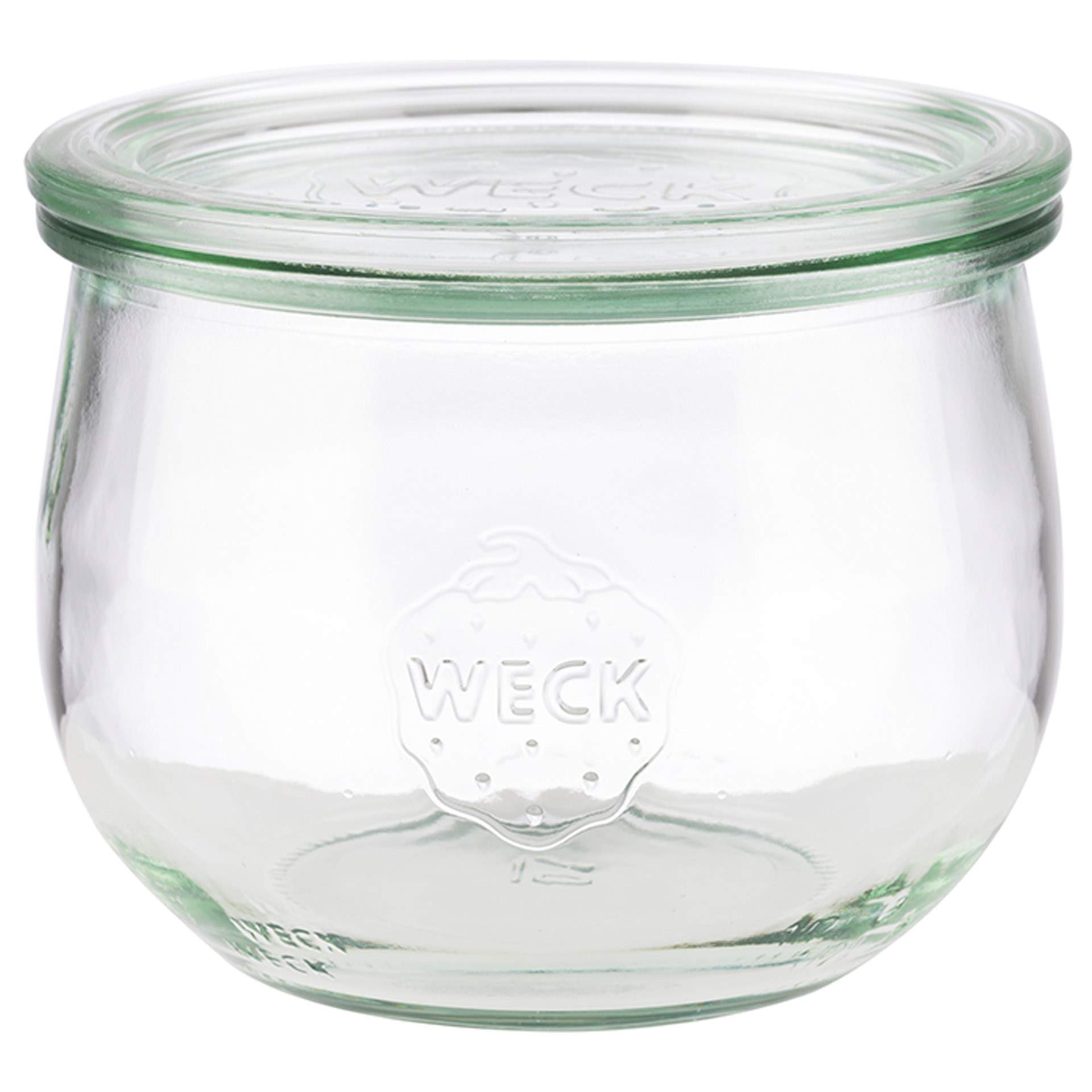 Weck-Glas - 6er Set - Höhe 9 cm - Ø 11 cm - Inhalt 0,58 l - Glas - 82354-B