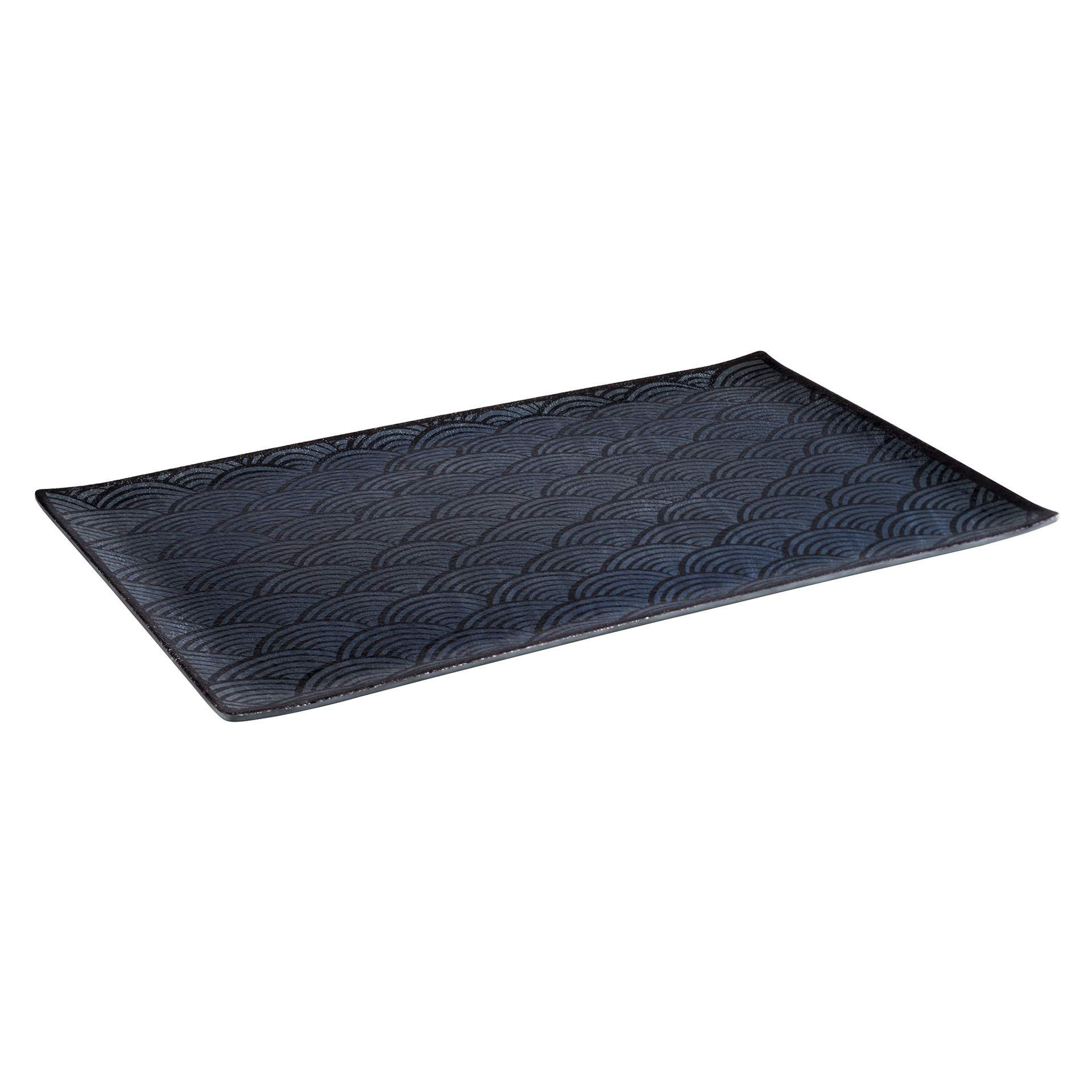 GN-Tablett - Serie Dark Wave - schwarz - rechteckig - GN 1/1 (530 x 325 mm) - 20 mm - Melamin - 84900-B