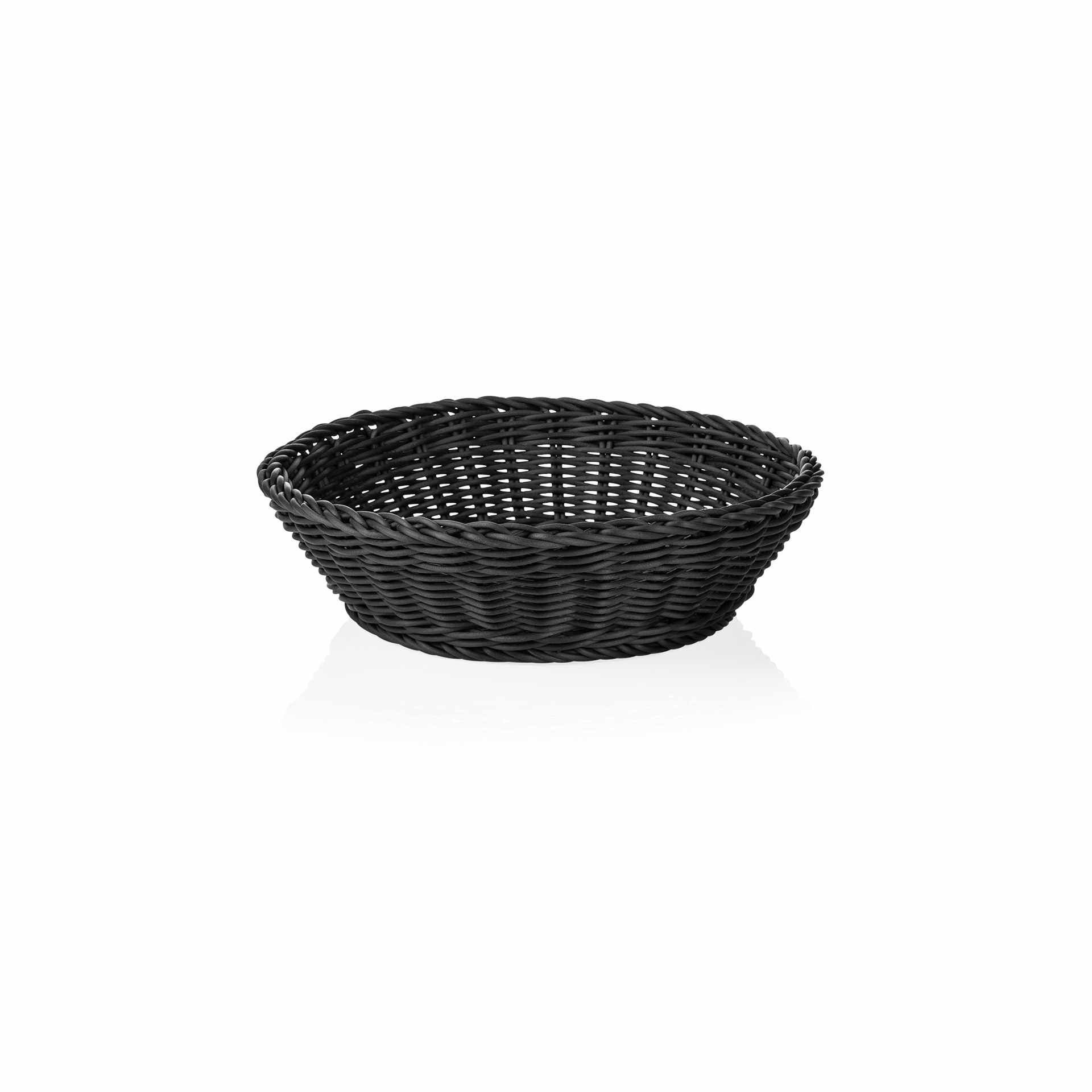 Korb - schwarz - Höhe 7,0 cm - Ø 29 cm - Polypropylen - 5074029-A
