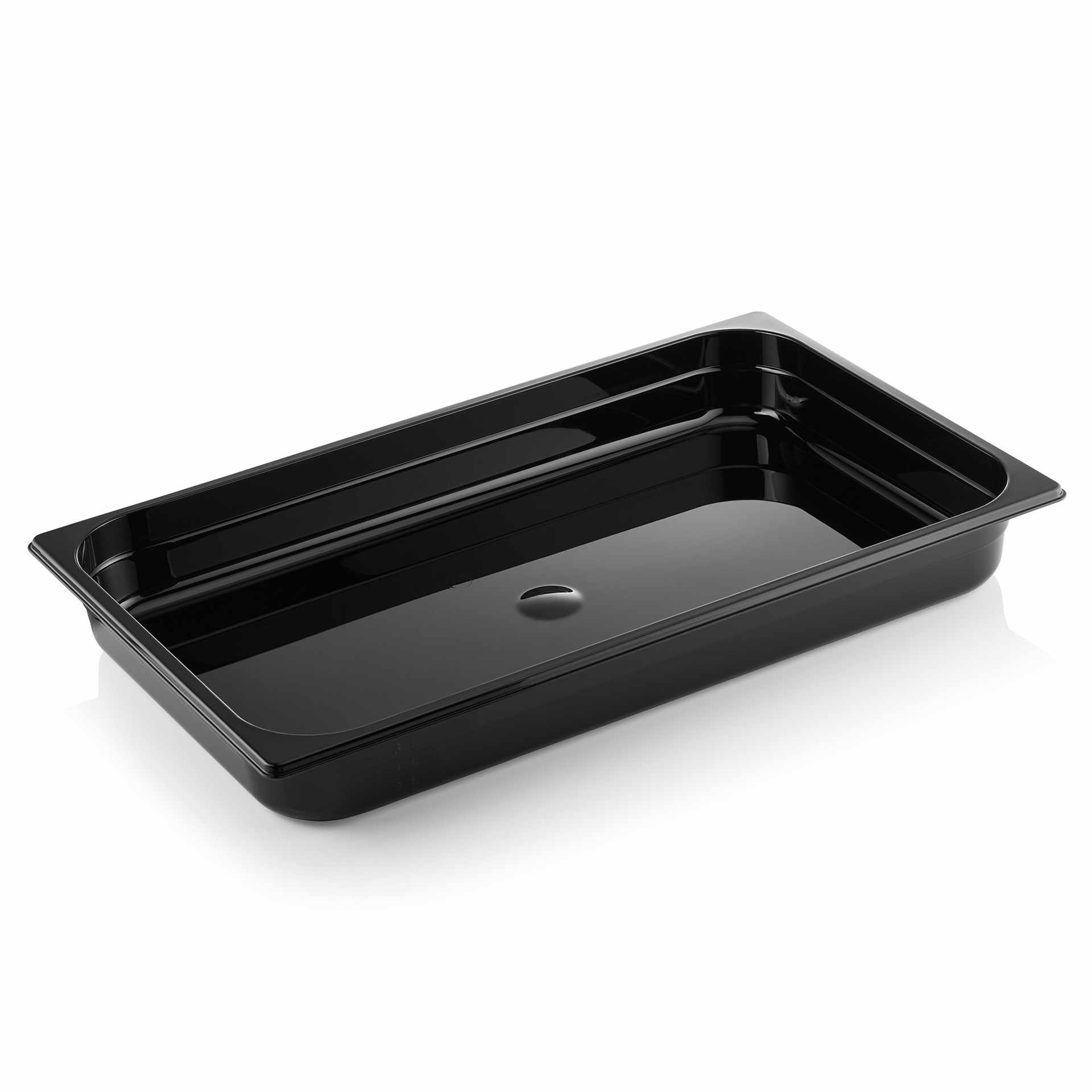 GN-Behälter - Serie GN 96 Black - schwarz - Inhalt 9,0 l - GN 1/1 (530 x 325 mm) - Polycarbonat