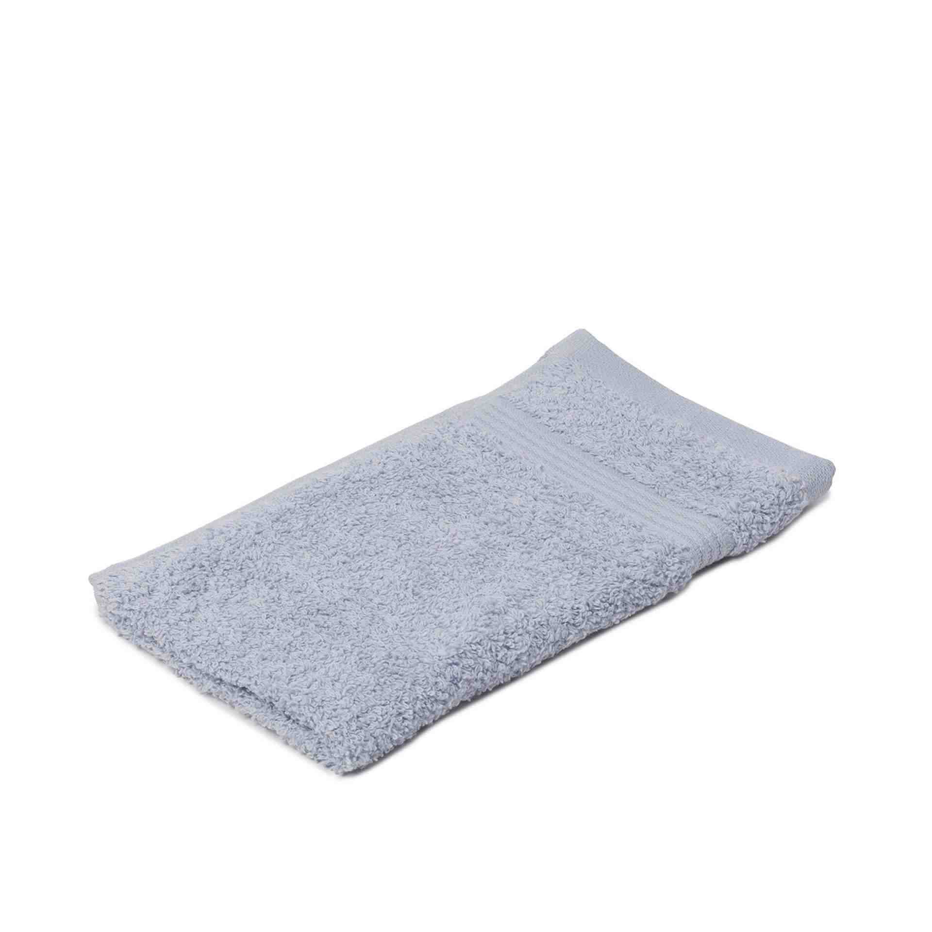 Gästetuch - Uni - Serie NEW YORK - silber - Abm. 30 x 50 cm - Baumwolle - 550-90-3-D