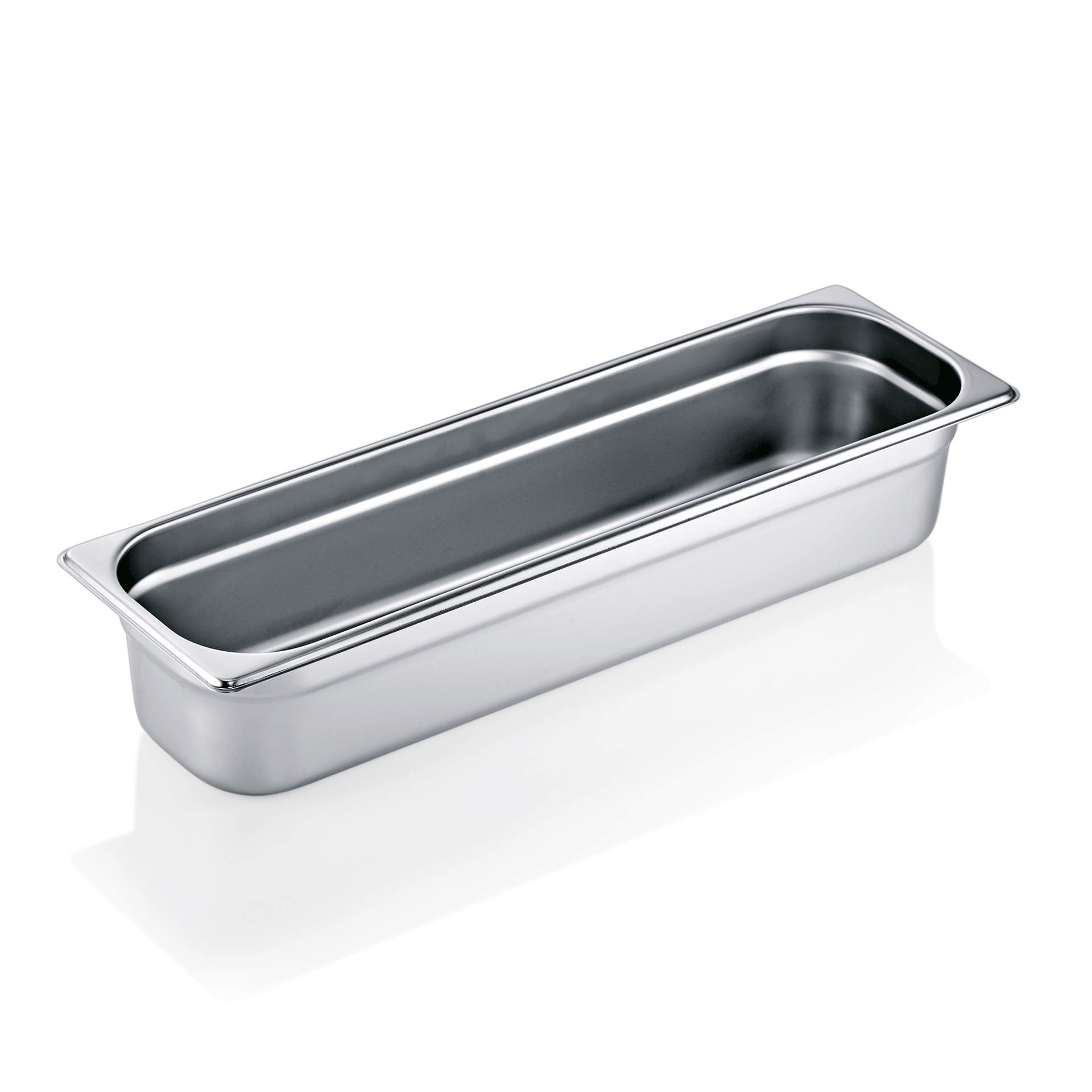 GN-Behälter - 18/8 - Serie 90 - GN 2/4 (530 x 162 mm) - 100 mm - Edelstahl - 9024100-A