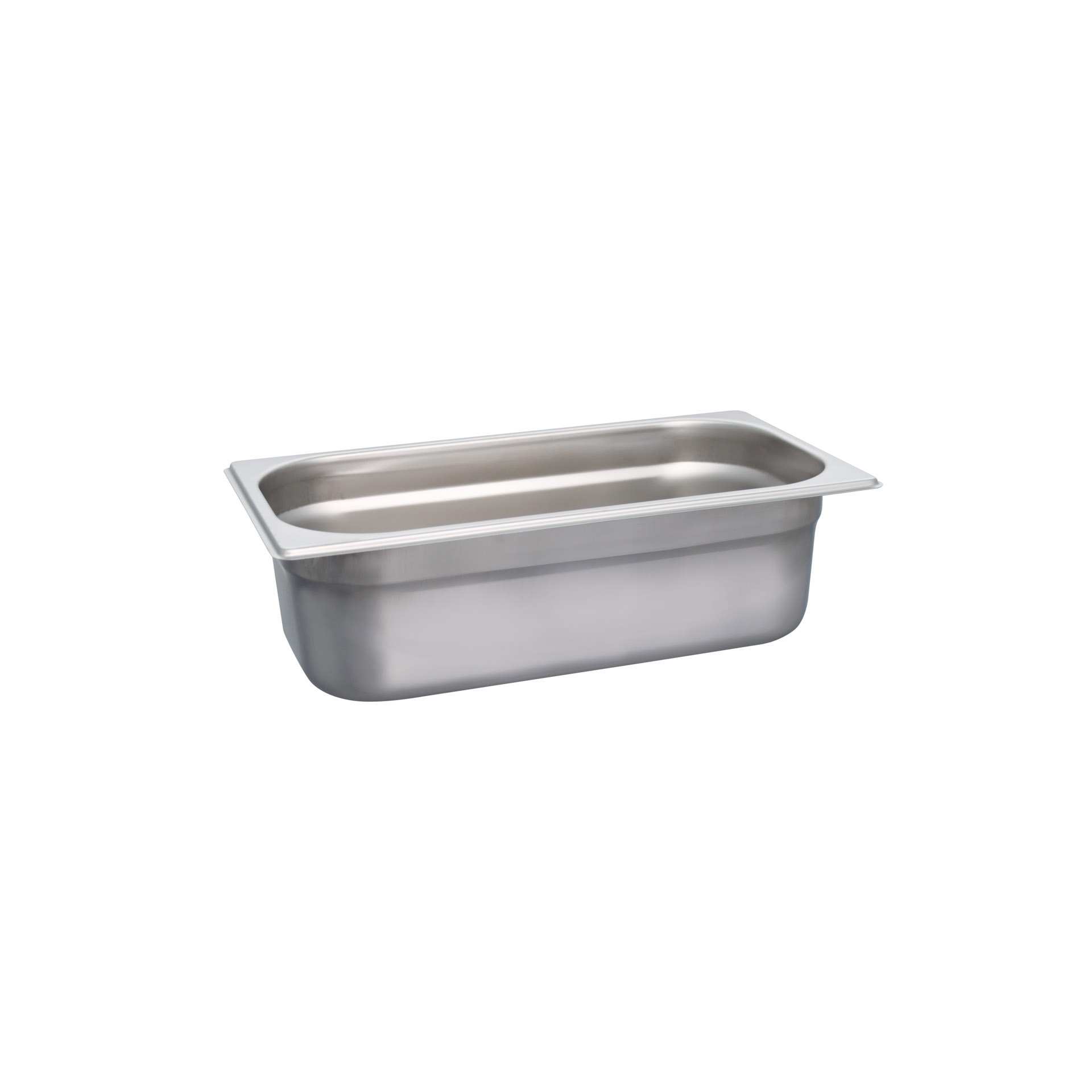GN-Behälter - Abm. 32,5 x 17,6 x 10,0 cm - Inhalt 3,8 l - GN 1/3 (325 x 176 mm) - 100 mm - Edelstahl - 530233-C