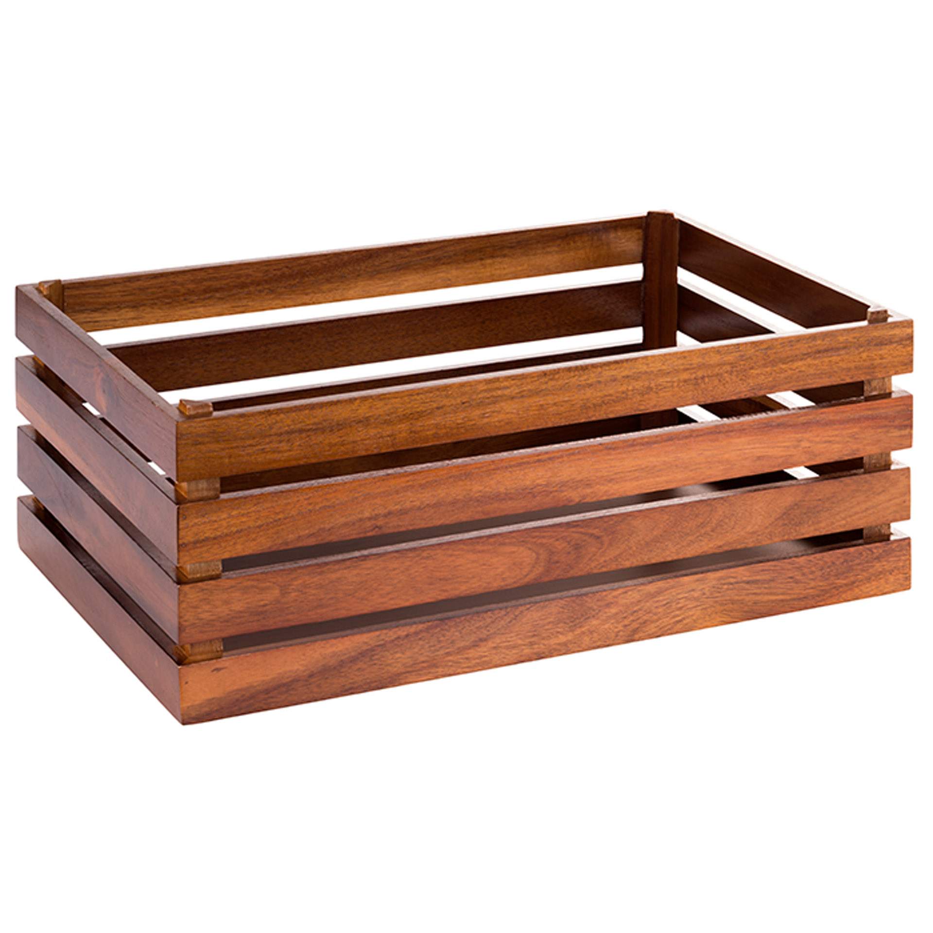 Holzbox - passend zu GN 1/1 - Serie Superbox - Abm. 55,5 x 35,0 x 20,0 cm - Akazienholz - 11721-B