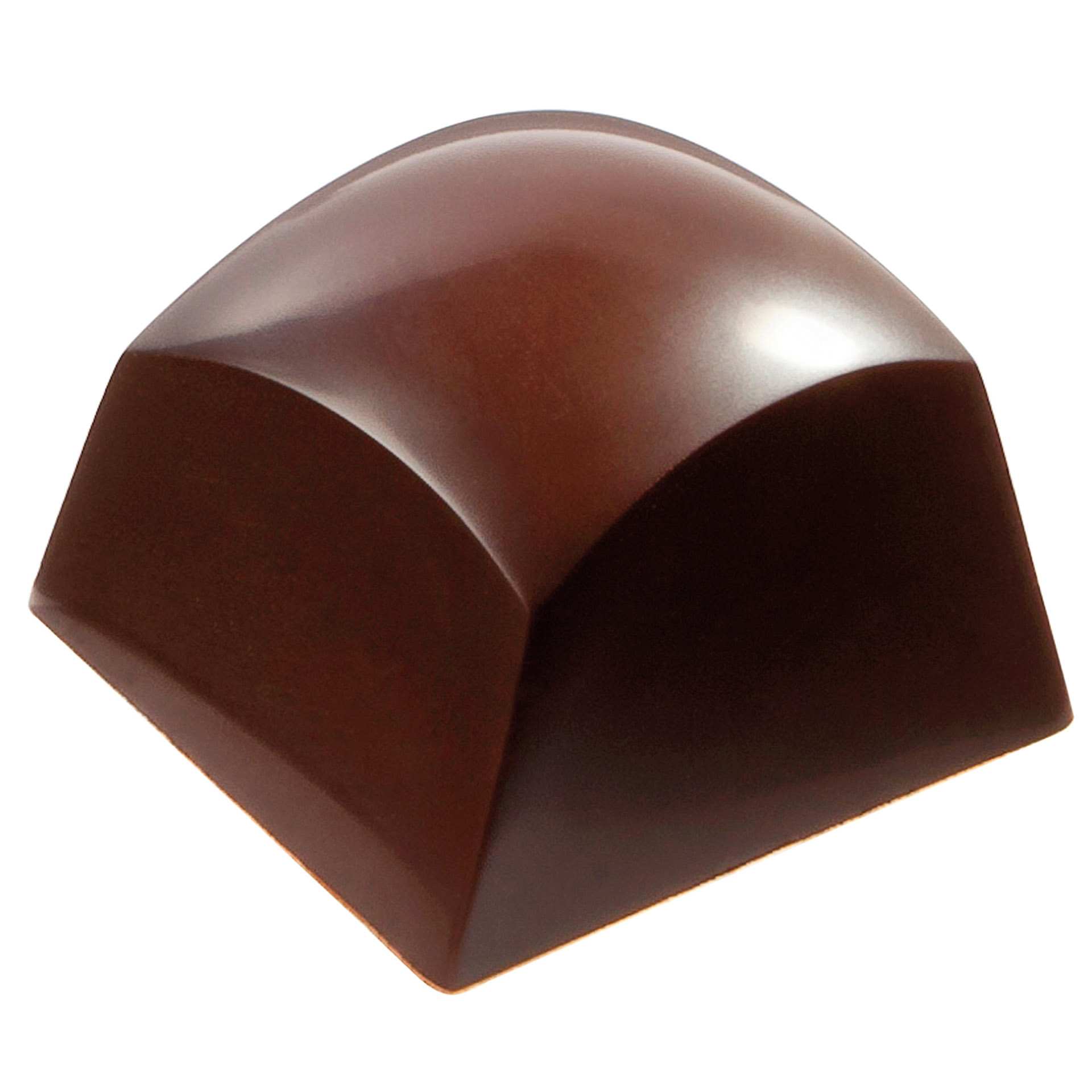 Schokoladen-Form - runder Würfel - Abm. 27,5 x 13,5 x 2,4 cm - Polycarbonat - 421753-C