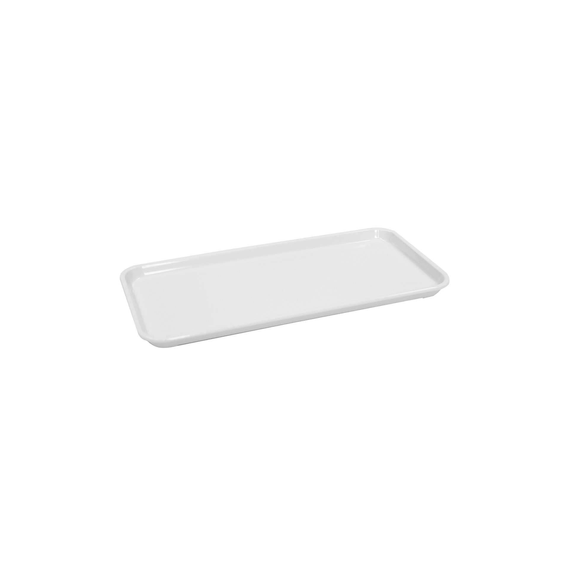 Auslagentablett - weiß - rechteckig - Abm. 30,0 x 15,0 x 1,7 cm - Melamin - 227010-C