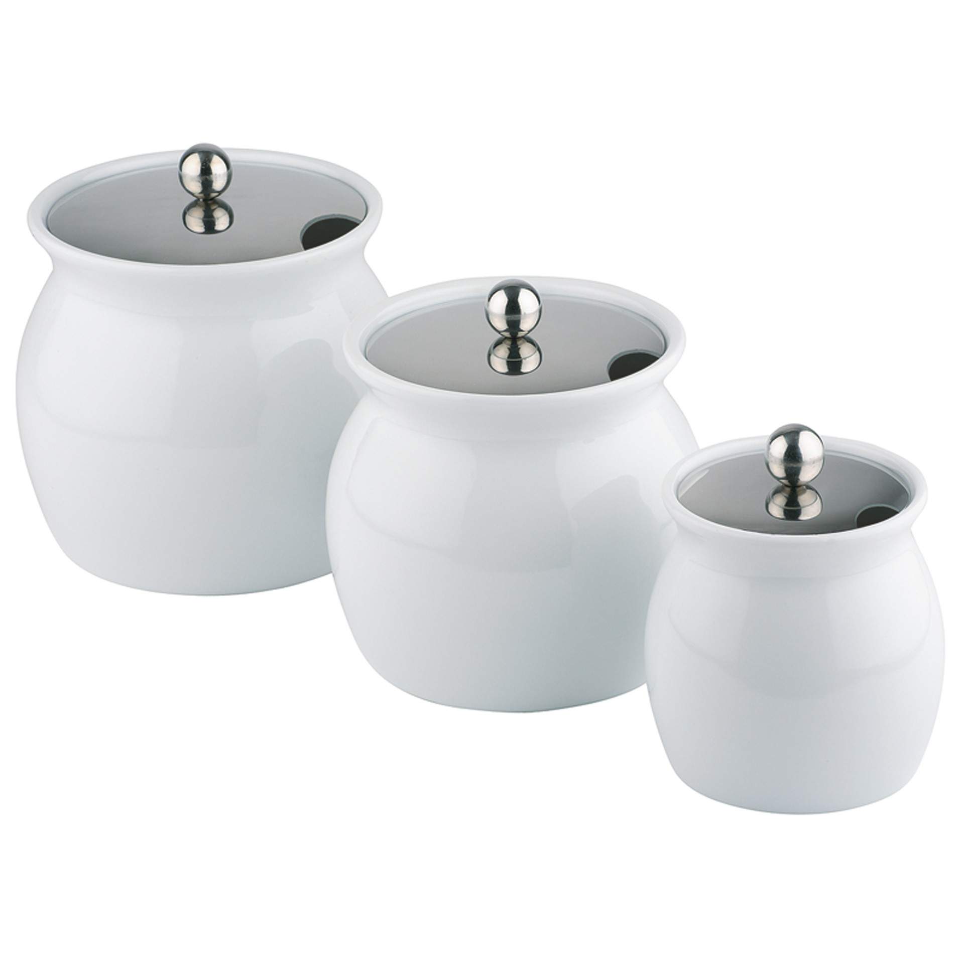 Dressingtopf - inkl. Deckel - weiß - Abm. 13,0 cm - Ø 13,0 cm - Inhalt 0,80 l - Porzellan - 83311-B
