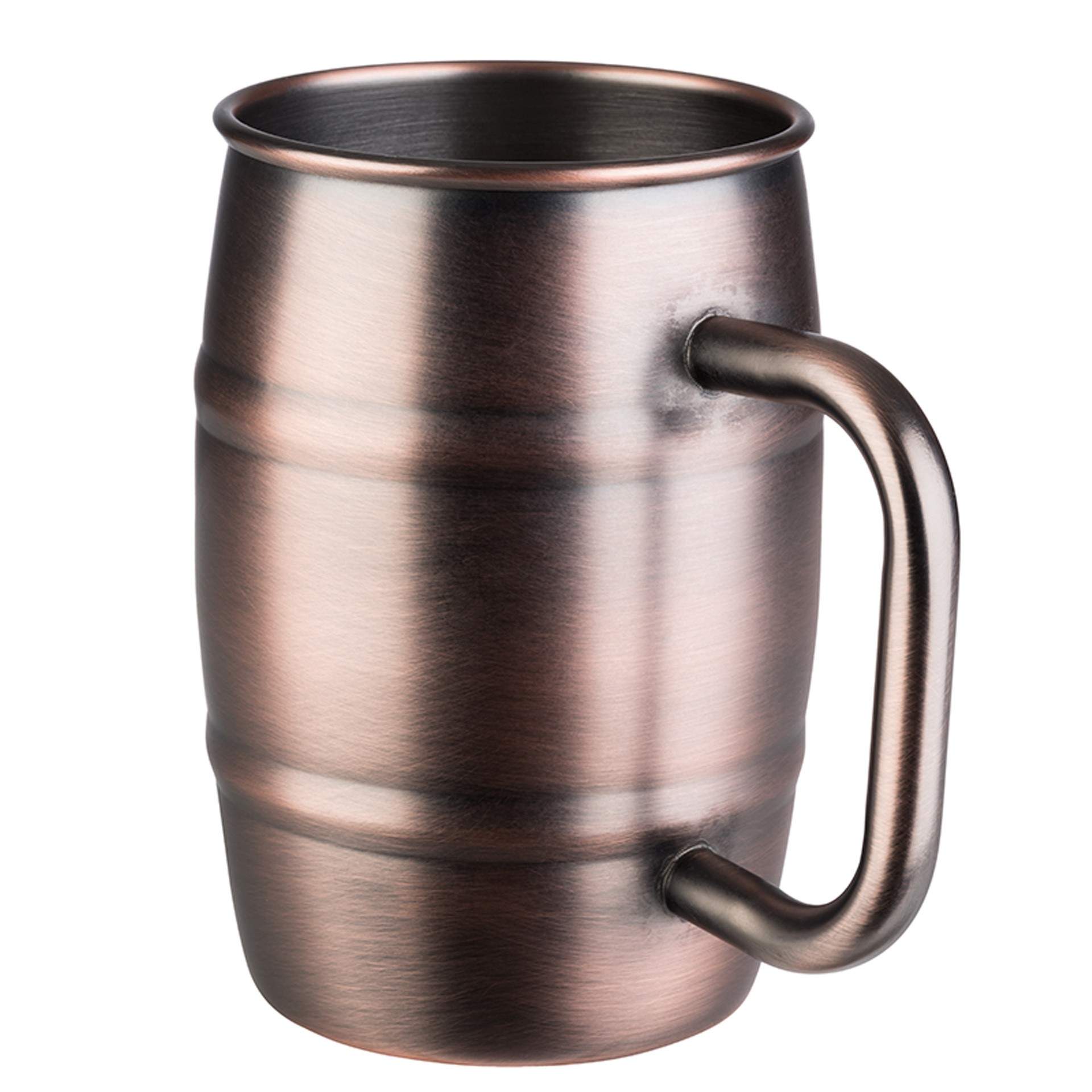 Becher - Serie Beer Mug - kupferoptik - rund - Abm. 13,0 cm - Ø 8,5 cm - Inhalt 0,50 l - Edelstahl - 93364-B
