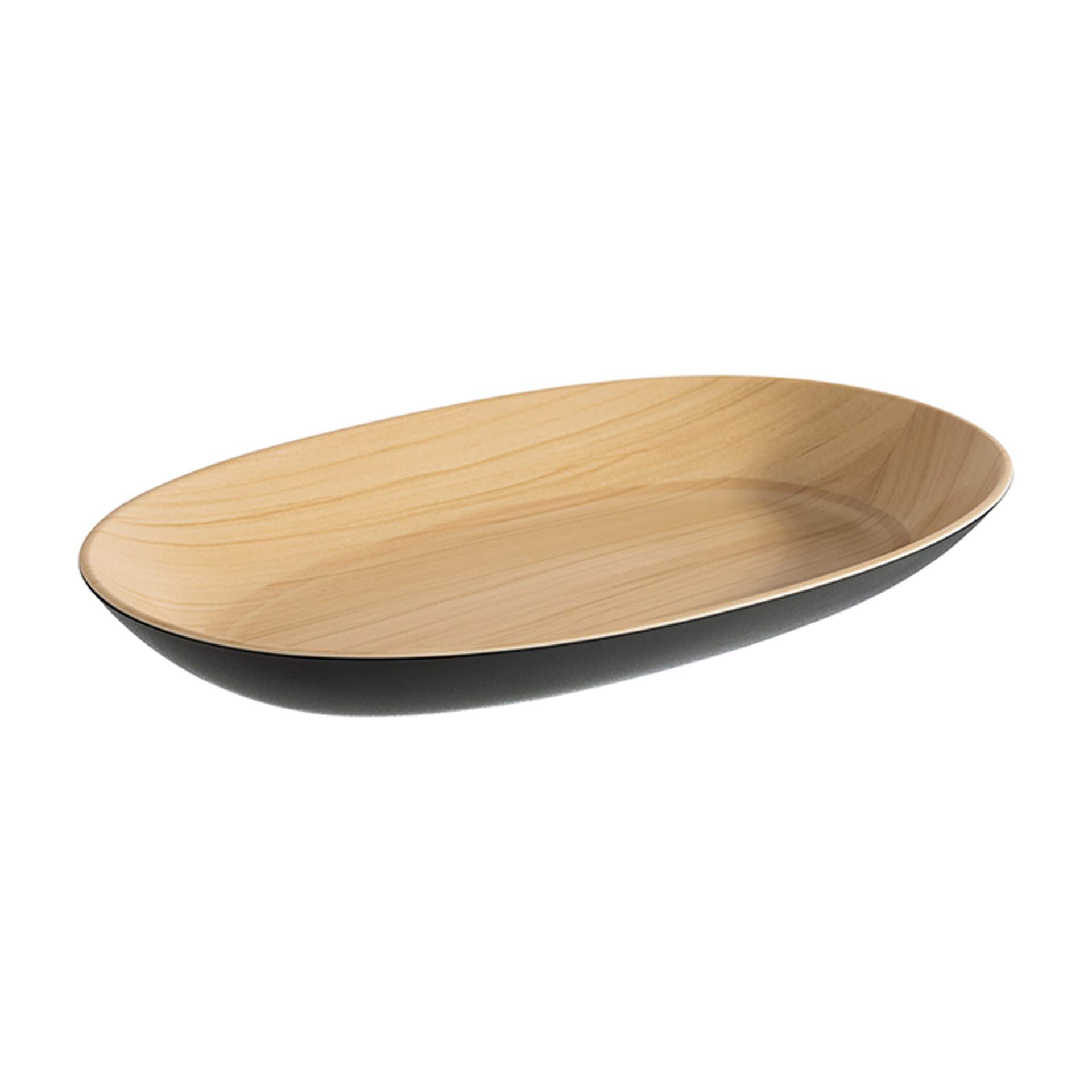 Schale - Serie Frida - schwarz - Abm. 33,5 x 21,0 x 4,0 cm - Inhalt 1,2 l - Melamin - 84948-B