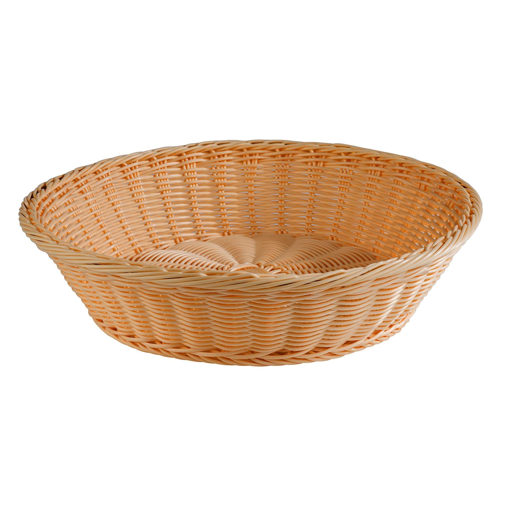 Tisch- und Buffetkorb - Serie Economic - hellbeige - rund - Abm. 10,0 cm - Ø 39,0 cm - Polypropylen - 40144-B