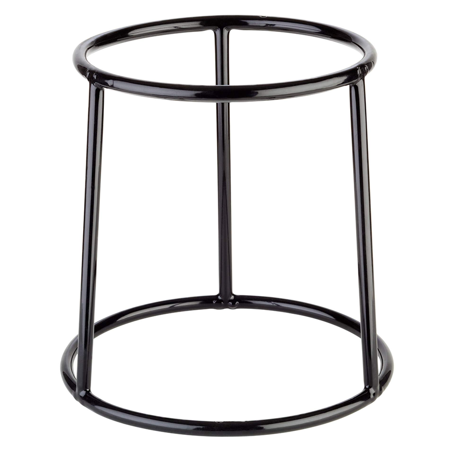 Buffet-Ständer - ummantelt - Serie Multi Round - schwarz - Abm. 18,0 cm - Ø oben / unten 15,5 / 18 cm - Metall - 33271-B