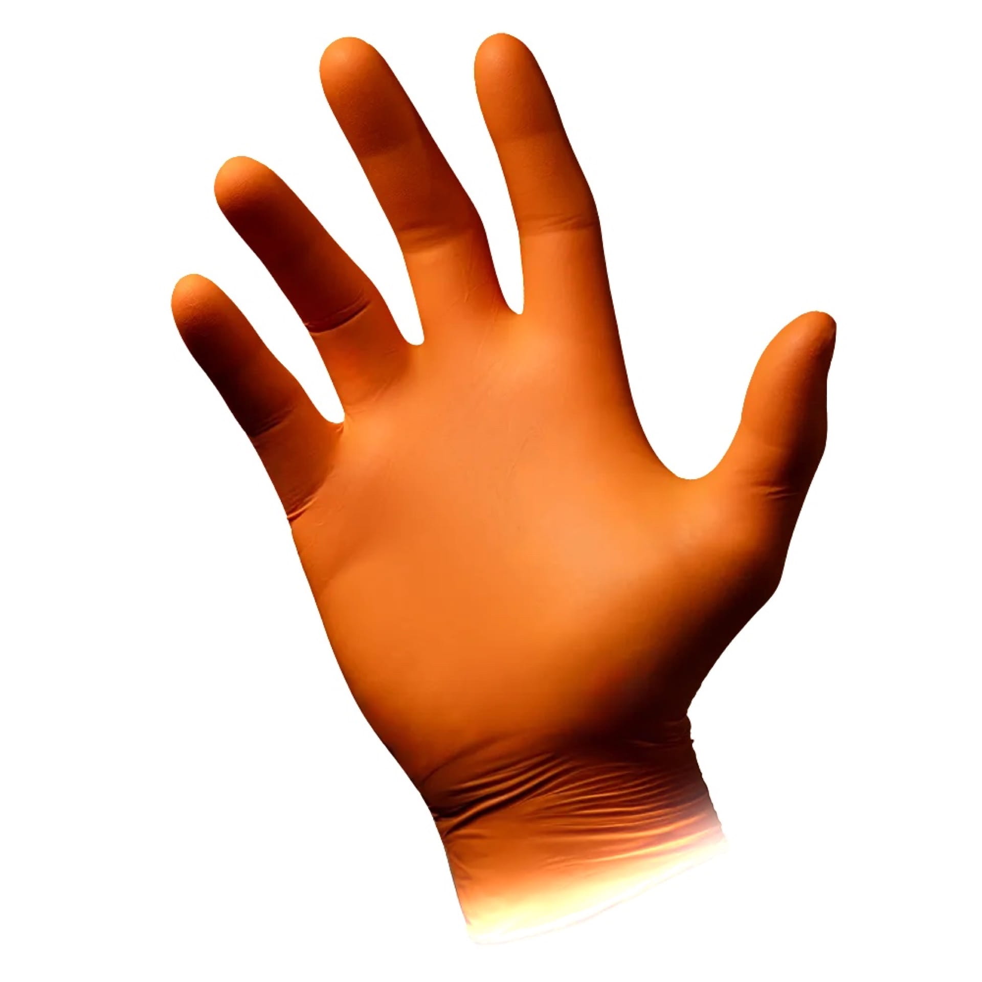 Untersuchungshandschuh - puderfrei - orange - S bis XS - Nitril - 01188-S-XL-E