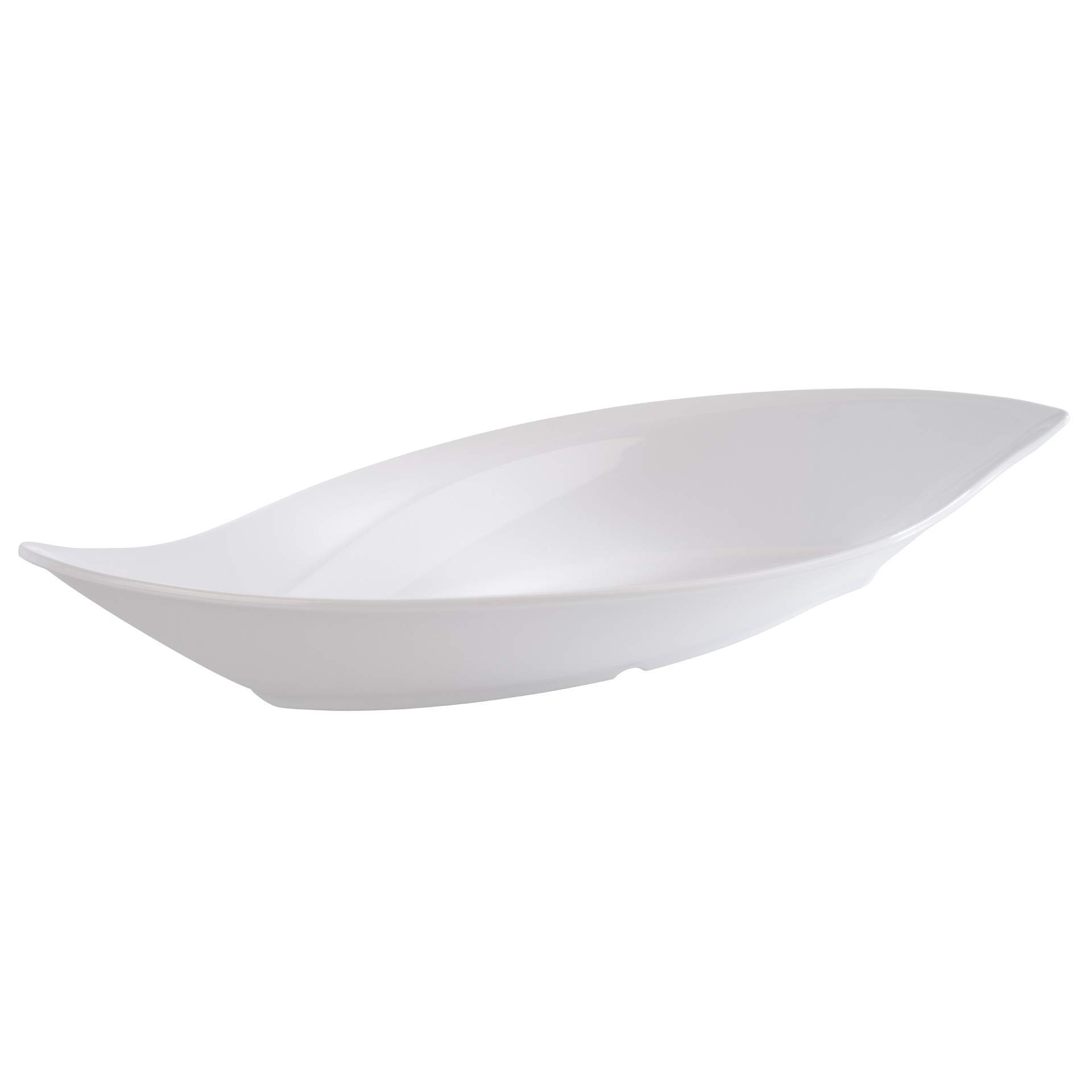 Schale - Serie Leaf - weiß - längs - Abm. 42 x 19,5 x 6,5 cm - Inhalt 1,0 l - Melamin - 84200-B