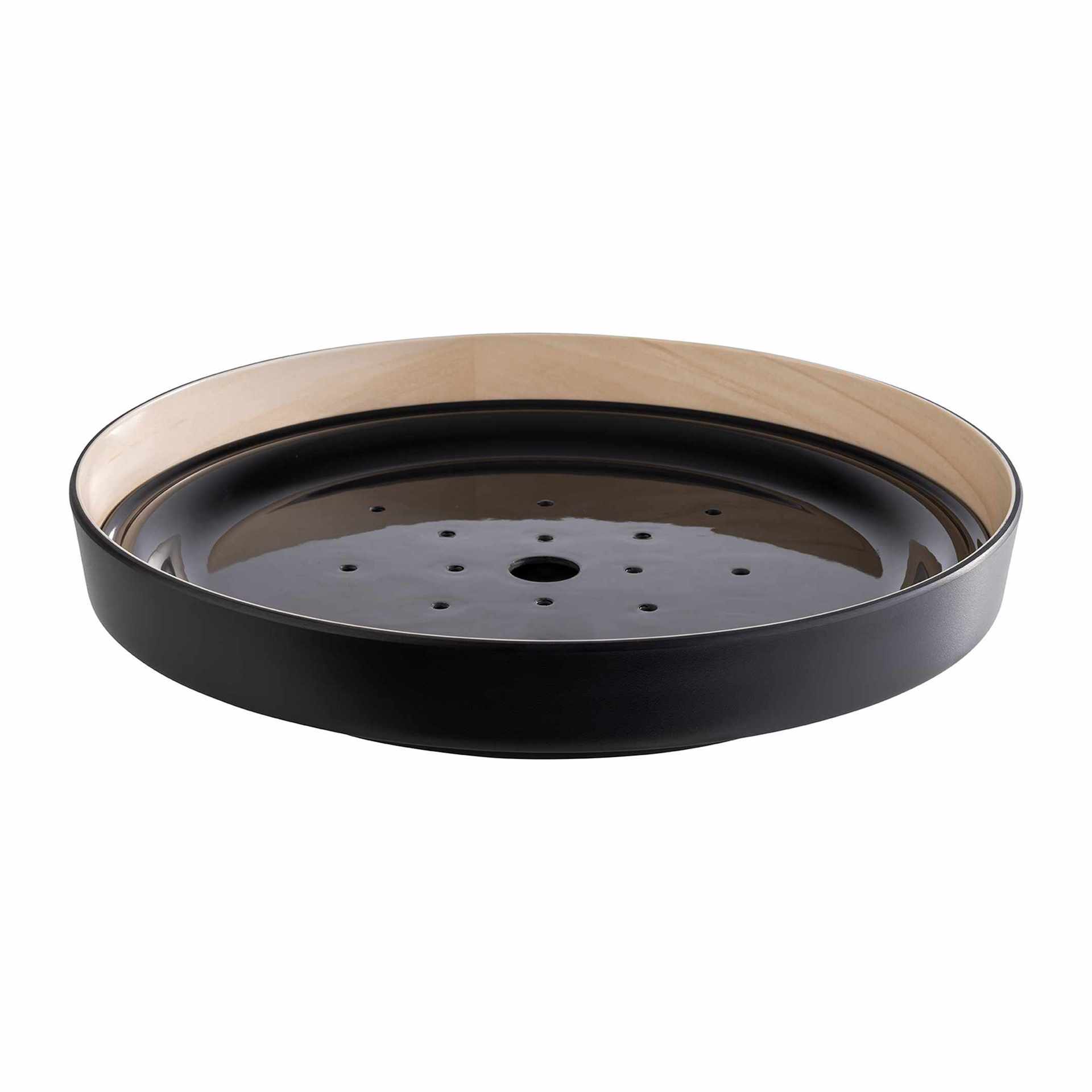 Schale - 2-teilig - Serie Frida - schwarz / beige - rund - Höhe 6,0 cm - Ø 33 cm - Melamin - 85231-B