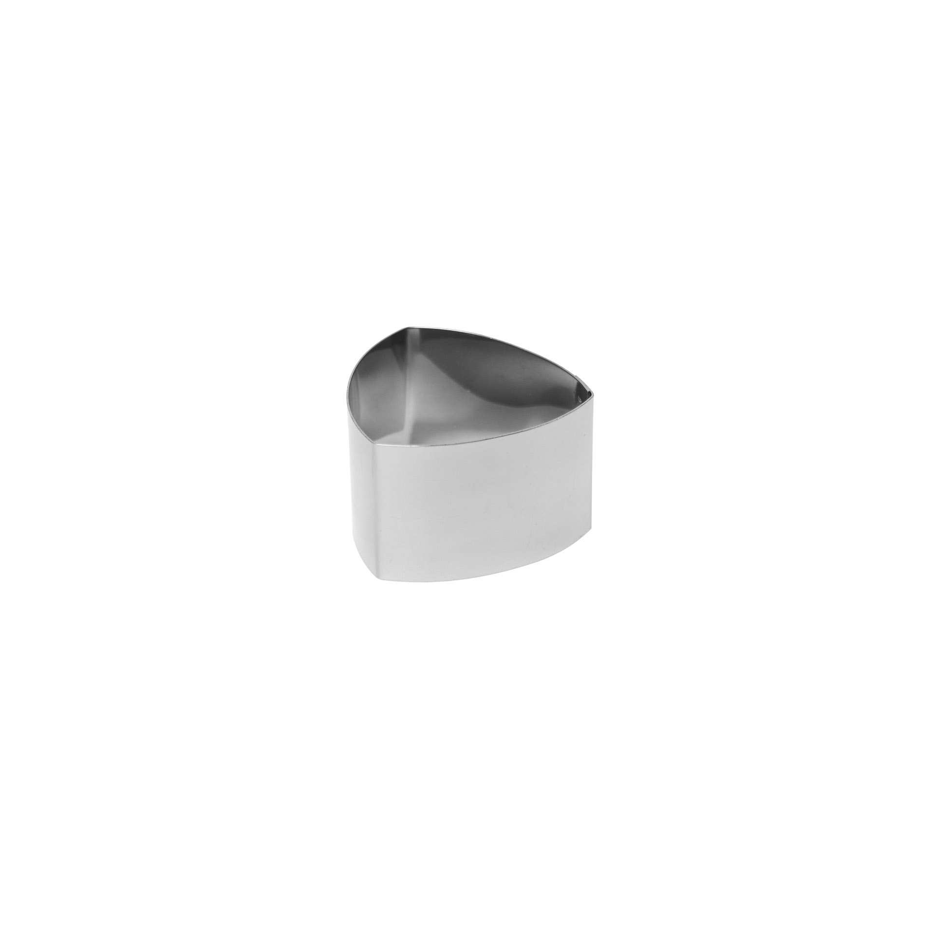 Dessertringe - Mini-Dreieck - Abm. 7,0 x 6,5 x 4,5 cm - Edelstahl - 155453-C