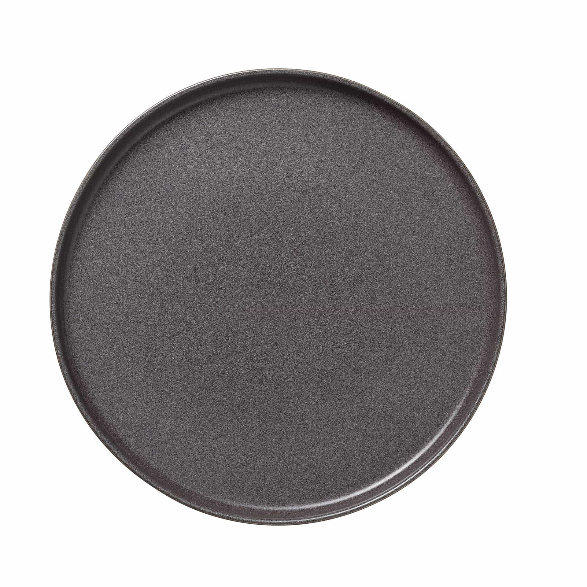 Teller - Set á 4 Stück - Serie One - stone grey - flach - Abm. 3,0 cm - Ø 33,0 cm - Steinzeug - 452201033-A