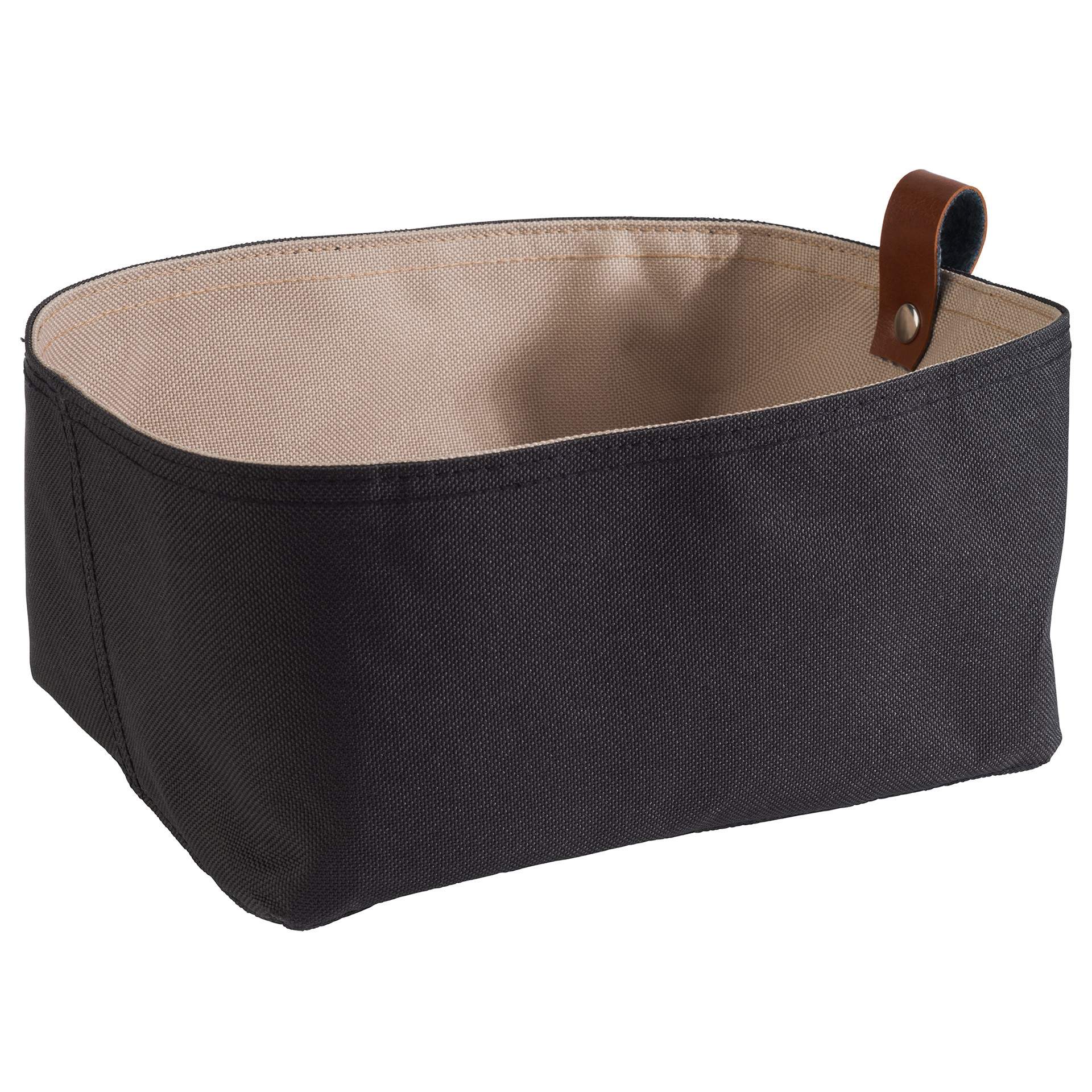 Brottasche - hellbeige / grau - rechteckig - Abm. 24 x 16 x 10,5 cm - Kunstfaser - 30348-B