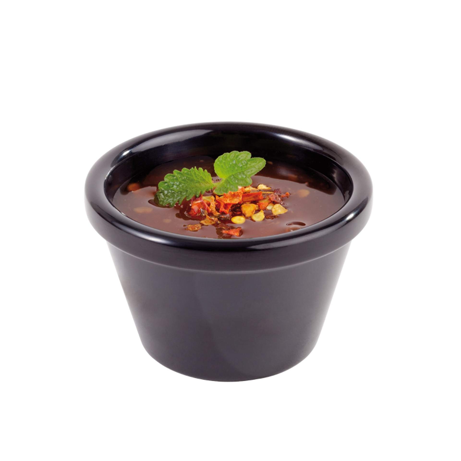 Dipschälchen - Serie Casual - schwarz - Abm. 3,7 cm - Ø 6,0 cm - Inhalt 0,04 l - Melamin - 83798-B