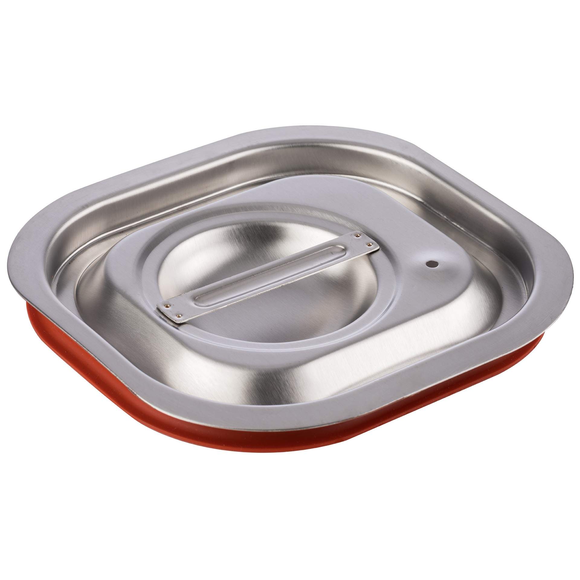 GN-Transport-Steck-Deckel - mit Silikondichtung - GN 1/6 (176 x 162 mm) - Edelstahl - 80027-B