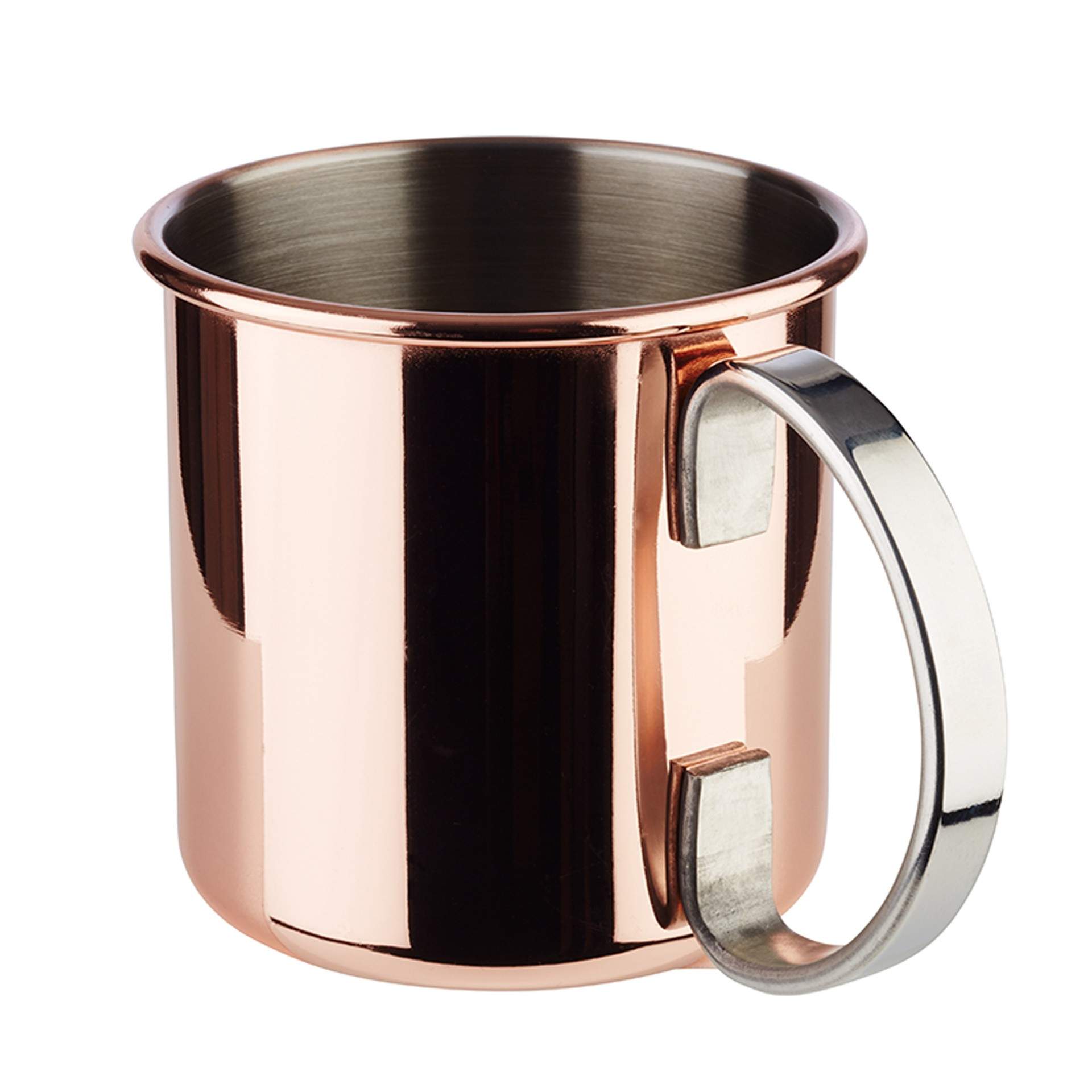 Becher - glatt - Serie Moscow Mule - rund - Abm. 9,0 cm - Ø 9,0 cm - Inhalt 0,45 l - Edelstahl - 93310-B